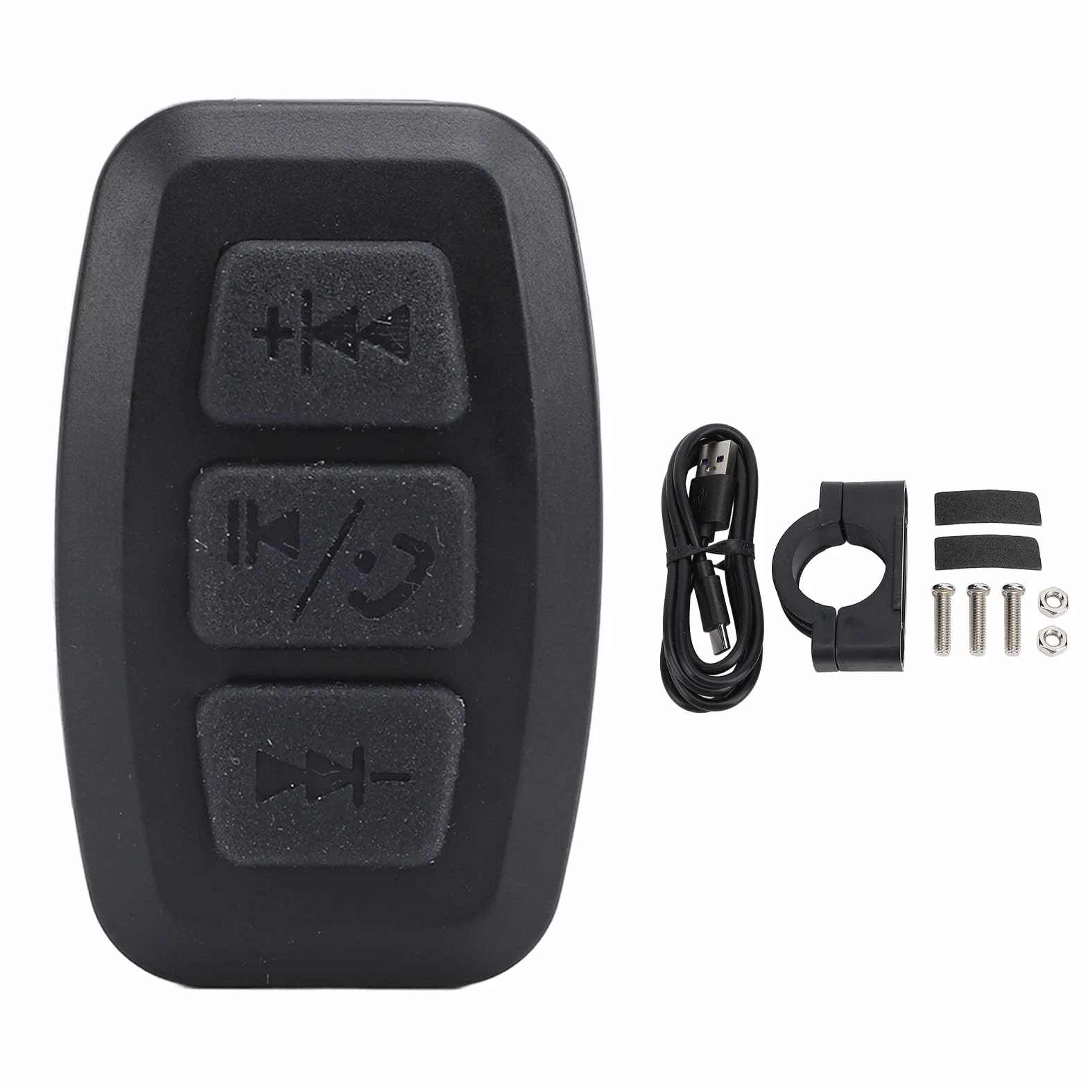 Elektroniczny Przycisk Multimedialny Bluetooth Pilot Samochód Rower Motocykl Kierownica Muzyka Wodoodporny Akumulator Telefon Rowerowy Pilot do Systemu IOS lub Android z Uchwytem