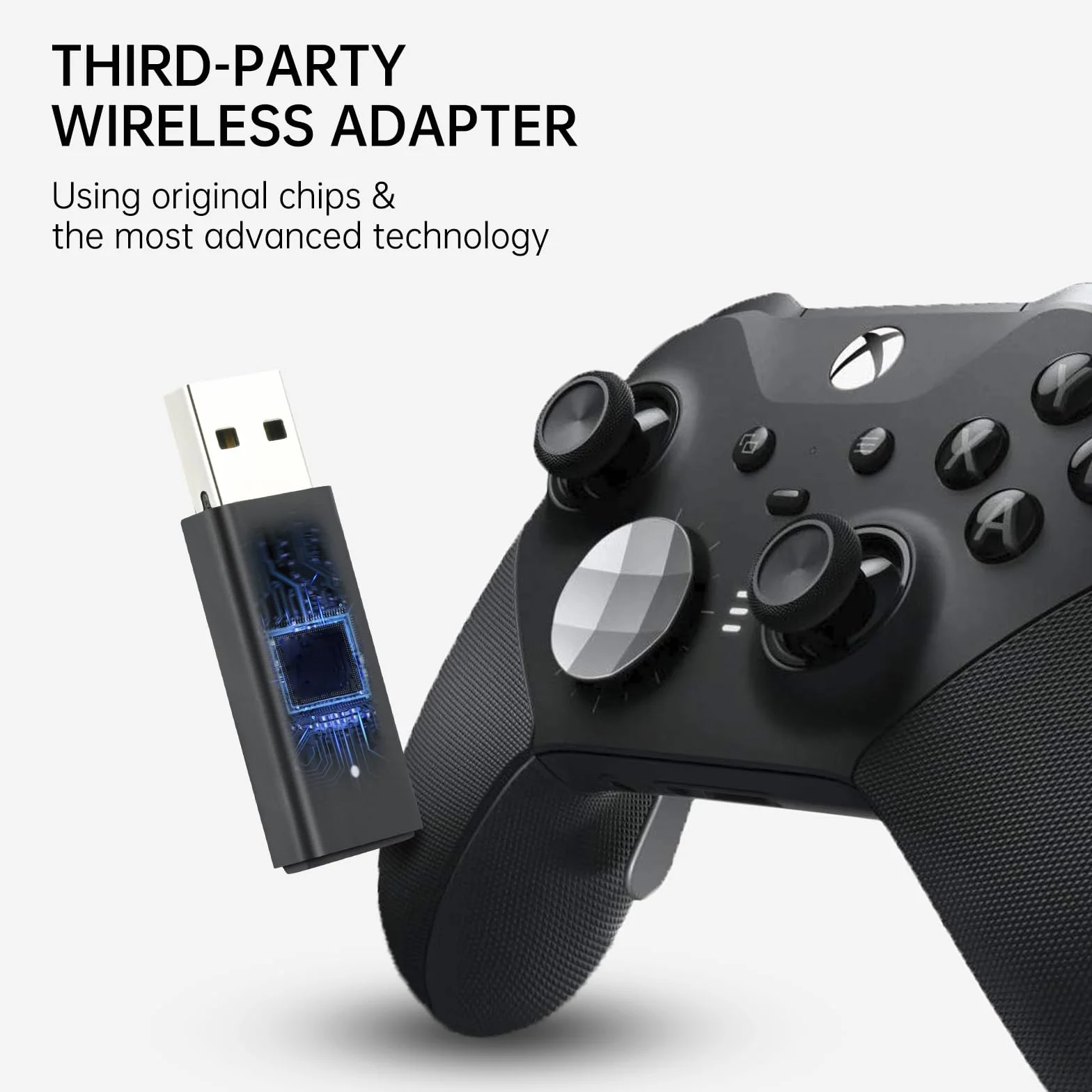 ELUTENG Bezprzewodowy adapter USB Bluetooth 5.0 do kontrolera Xbox One X/One S/Elite 2/Series X/S Windows 11/10/8/7 PC