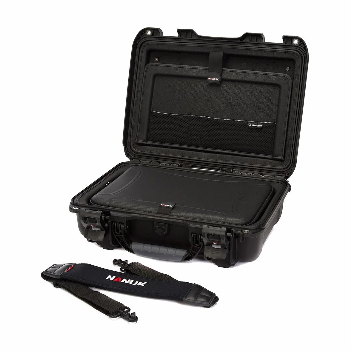 Nanuk Wodoodporne twarde etui 923 z zestawem wkładki do laptopa - czarne