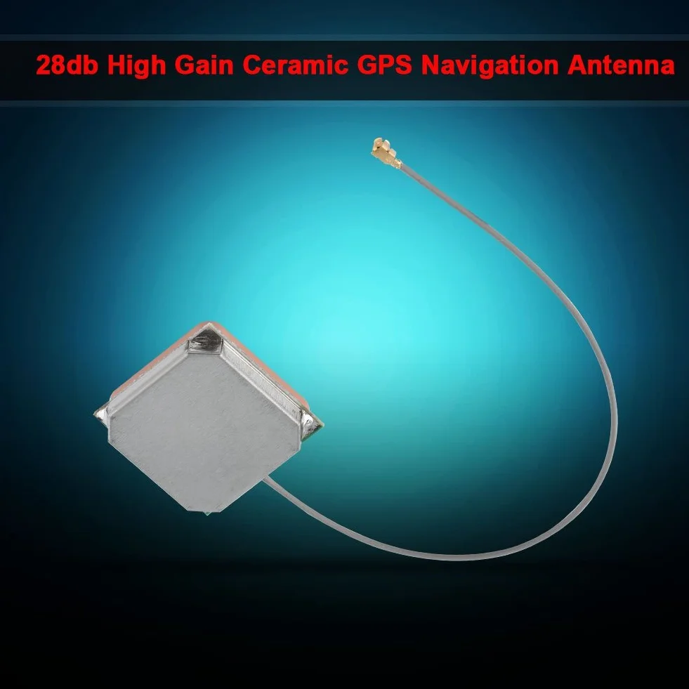 Antena GPS ceramiczna 28dB z interfejsem UFL do nawigacji morskiej