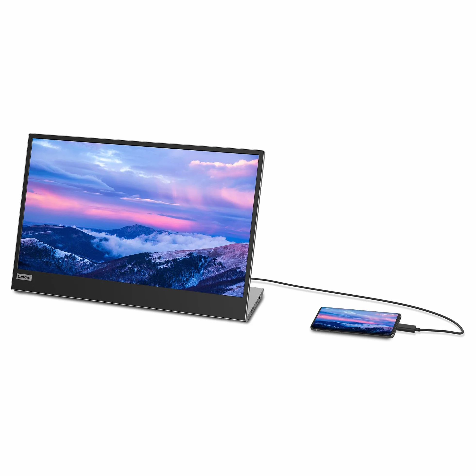 Lenovo L15 Mobilny monitor 15,6 cala FHD 1080p IPS USB Type-C czarny