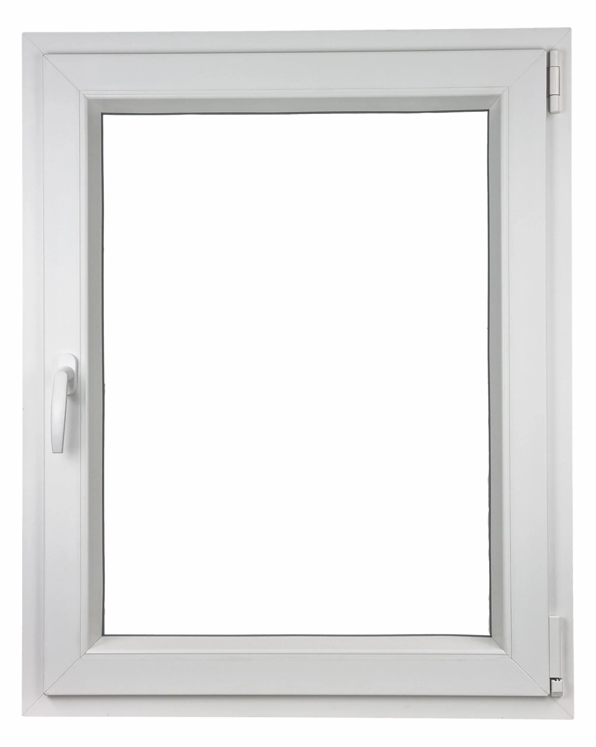 Okno PCV 500 X 700 DIN Prawe Białe | Ciepłe, energooszczędne | Mikrowentylacja