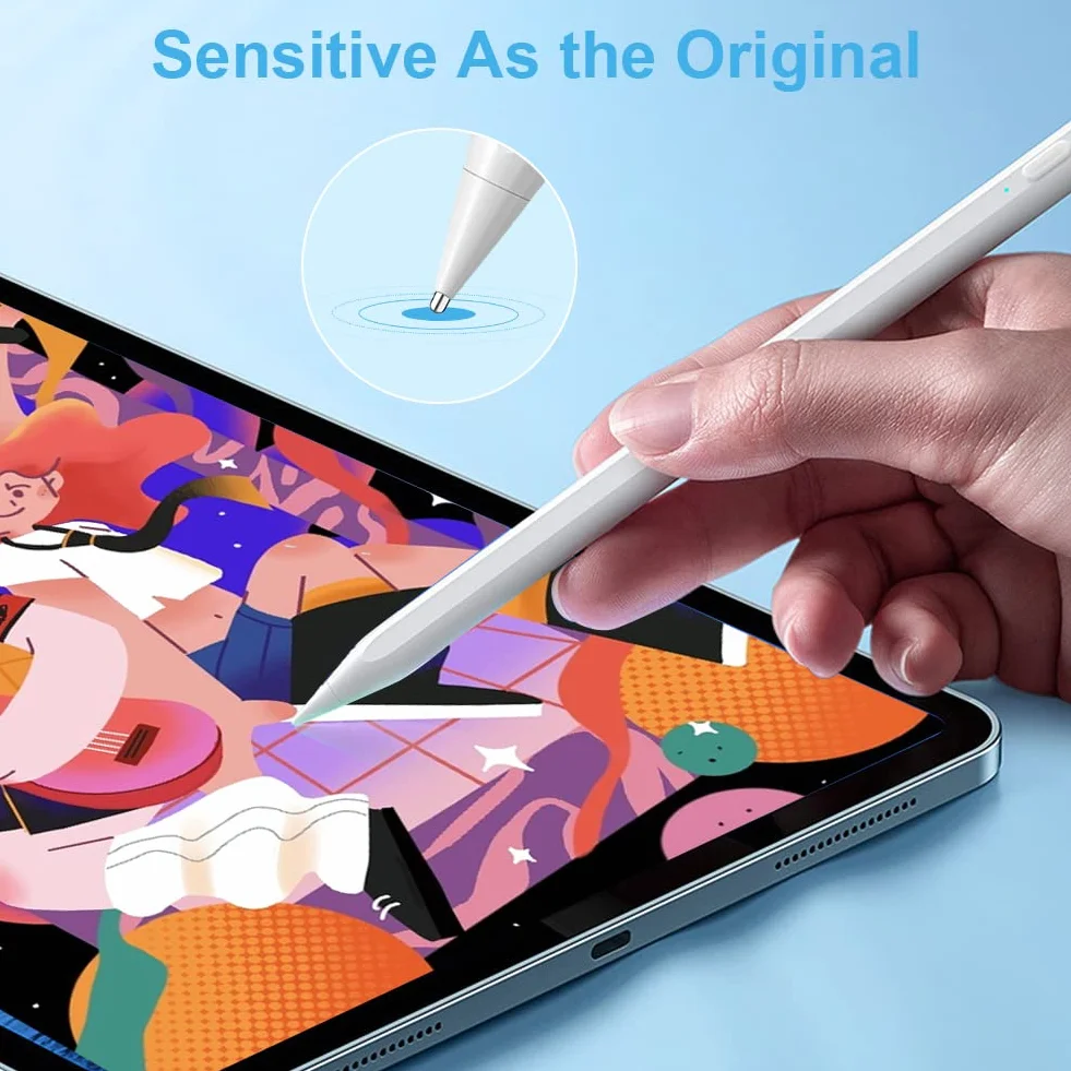 flintronic 4 końcówki kompatybilne z Apple Pencil 2 Gen i 1 szt., wymienne końcówki z metalu
