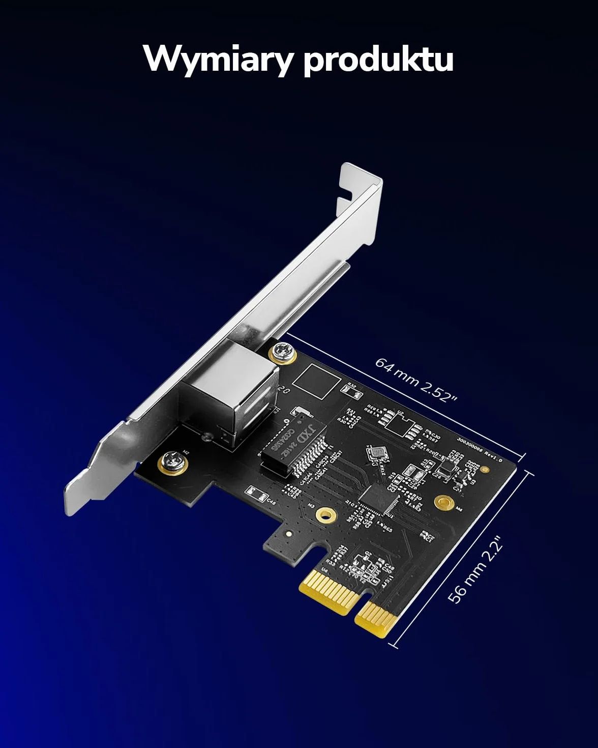 Cudy PE25 karta sieciowa PCI Express 2,5 Gb/s PCIe 2,5 GBase-T RTL8125