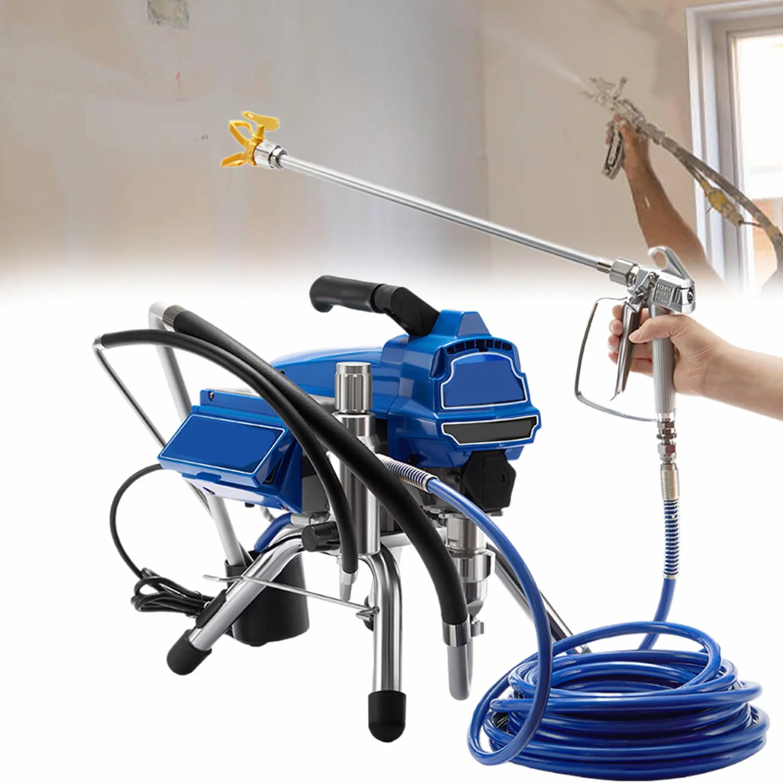 Airless agregat natryskowy do malowania domu, wysokowydajne narzędzie do majsterkowania do projektów garażowych i ogrodzeniowych, idealny do użytku dla majsterkowiczów