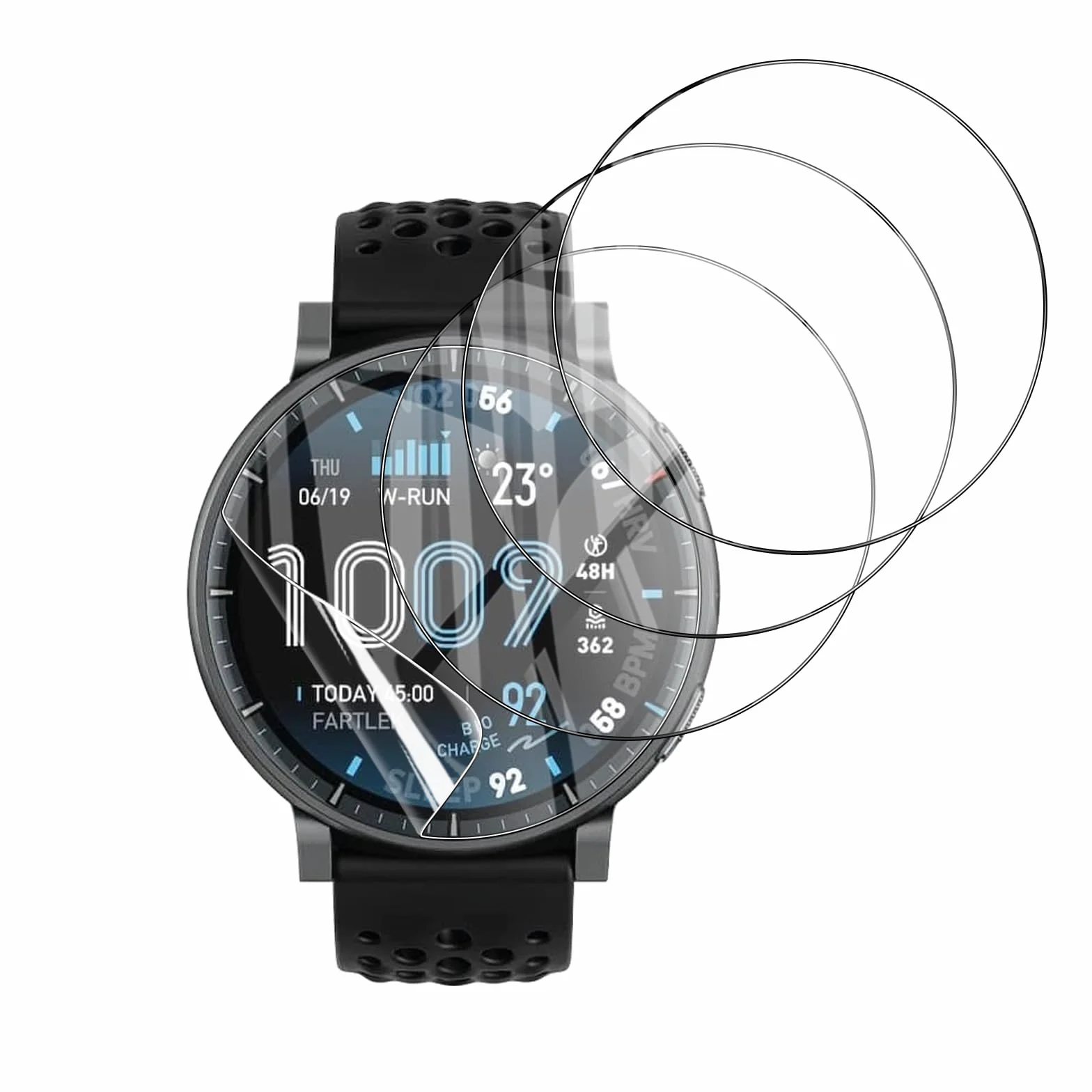 Ochraniacz ekranu do Amazfit Active MAX 4-pak TPU folia ochronna