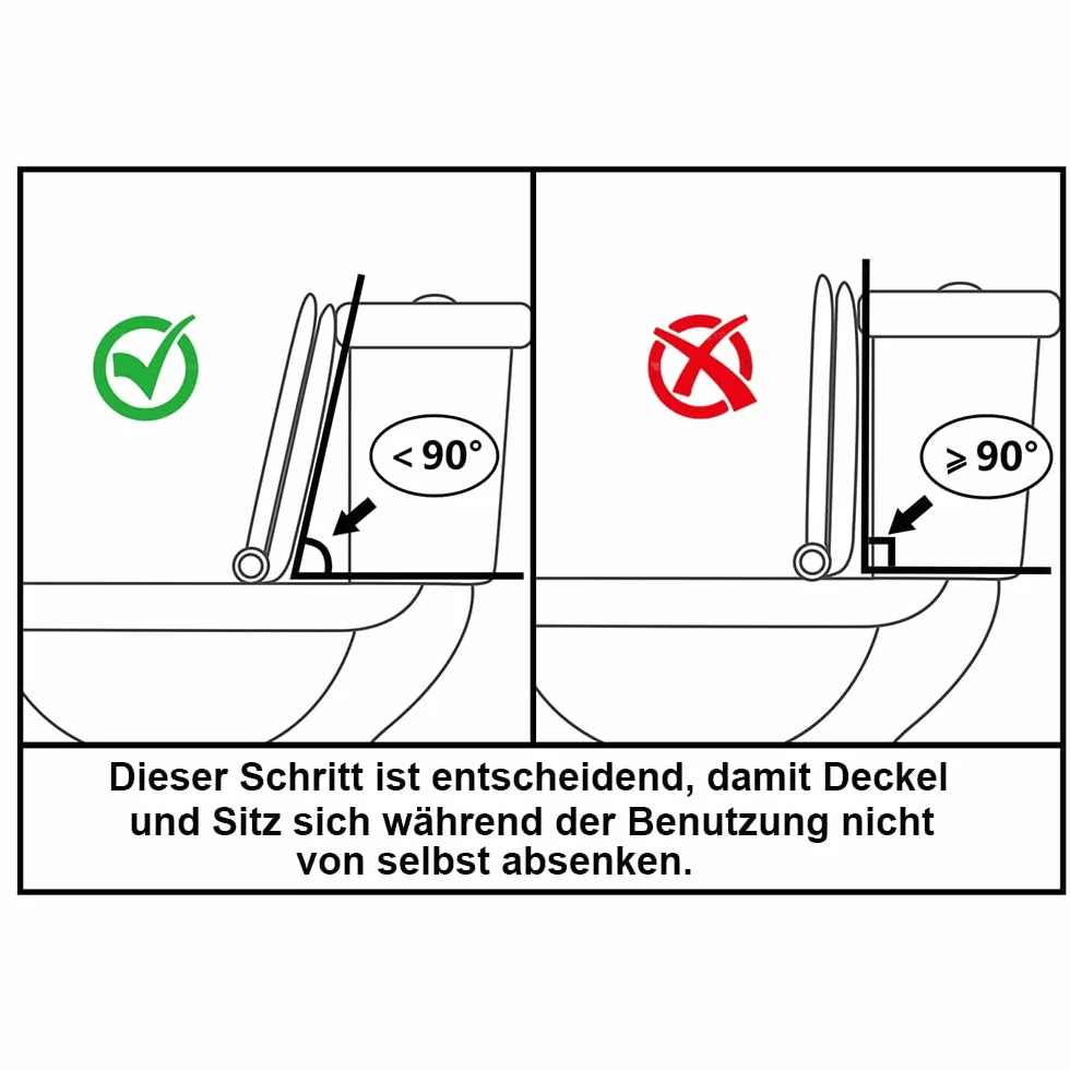 Deska sedesowa z litego drewna sosnowego, wolnoopadająca, szybkie zapięcie i Easy-Clean, Soft-Touch PIKLiDS