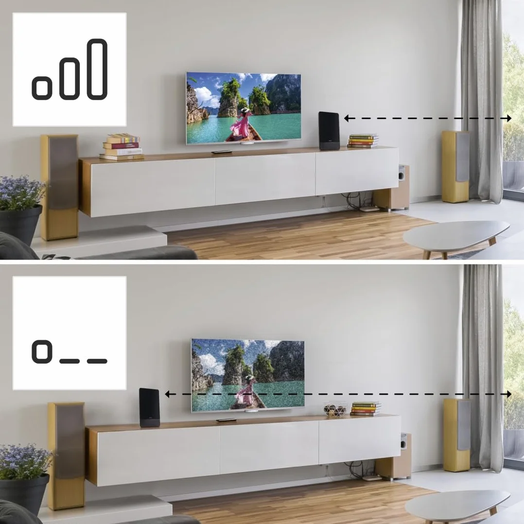 Hama Antena pokojowa DVB-T2 aktywna 5G LTE płaska czarna