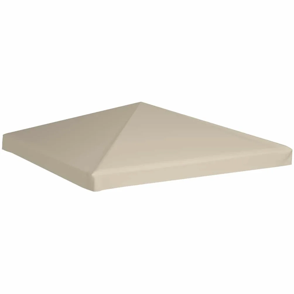 Bagażnik 310 g/m² 3x3 m Beżowy, Poliester Pokrycie namiotu z wodoodpornej powłoki PVC, Wzmocnione rogi dla trwałości, Solar
