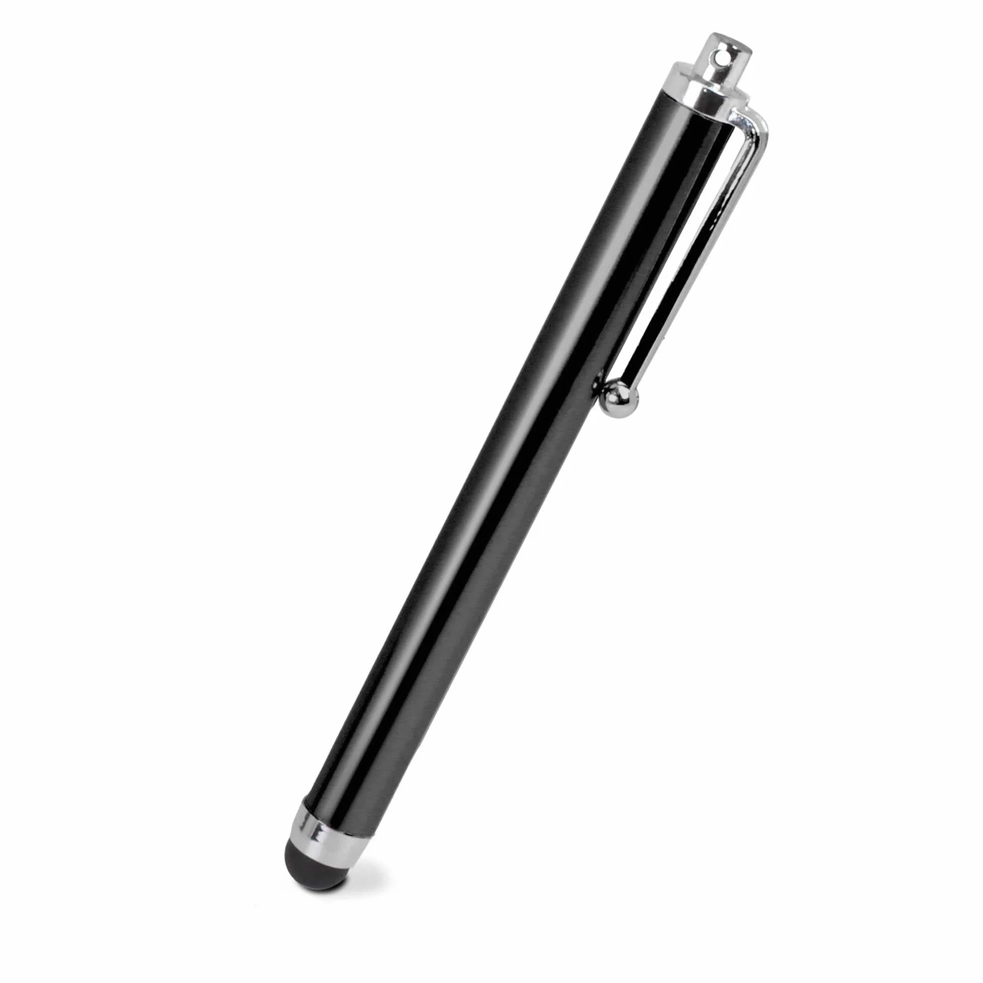 OcioDual Rysik do Ekranów Dotykowych, Czarny, Uniwersalny Metalowy Touch Pen z Gumową Końcówką