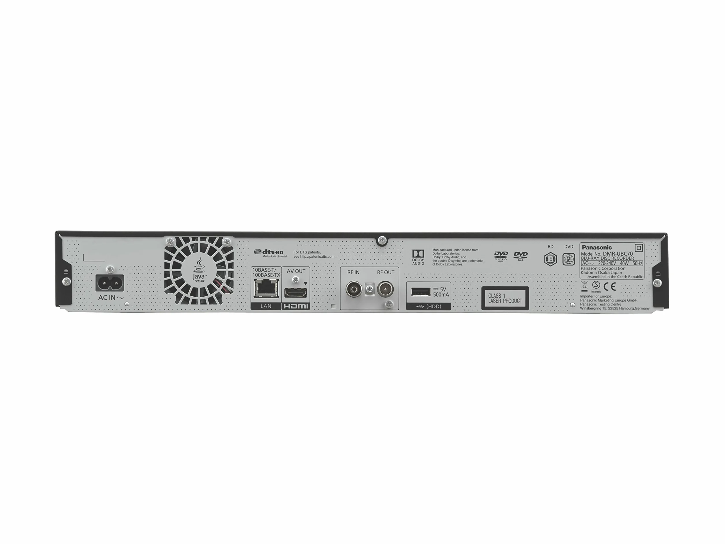 Panasonic DMR-UBC70EGK Ultra HD Nagrywarka Blu-ray 500 GB