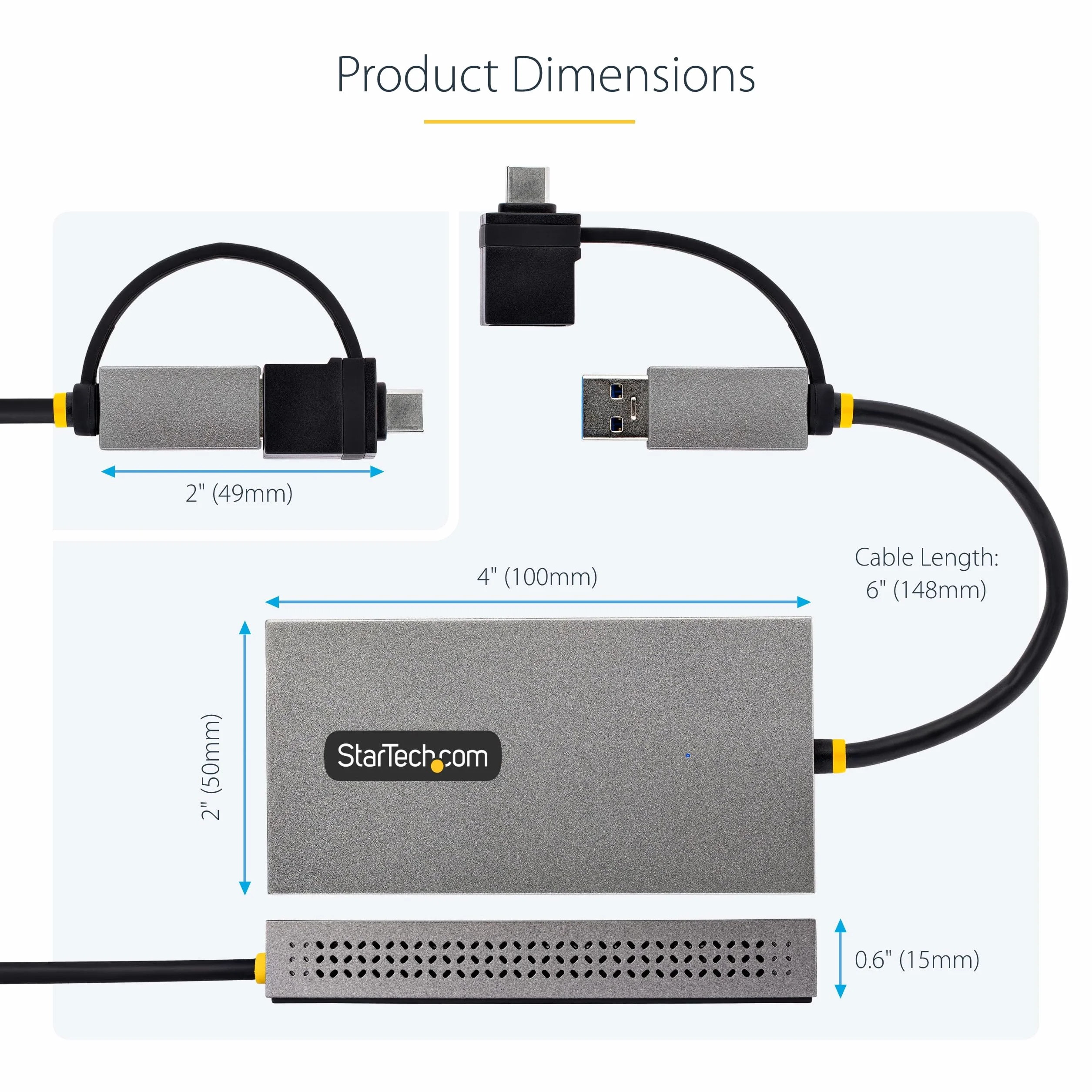 StarTech USB na podwójny HDMI 4K30Hz+1080p adapter