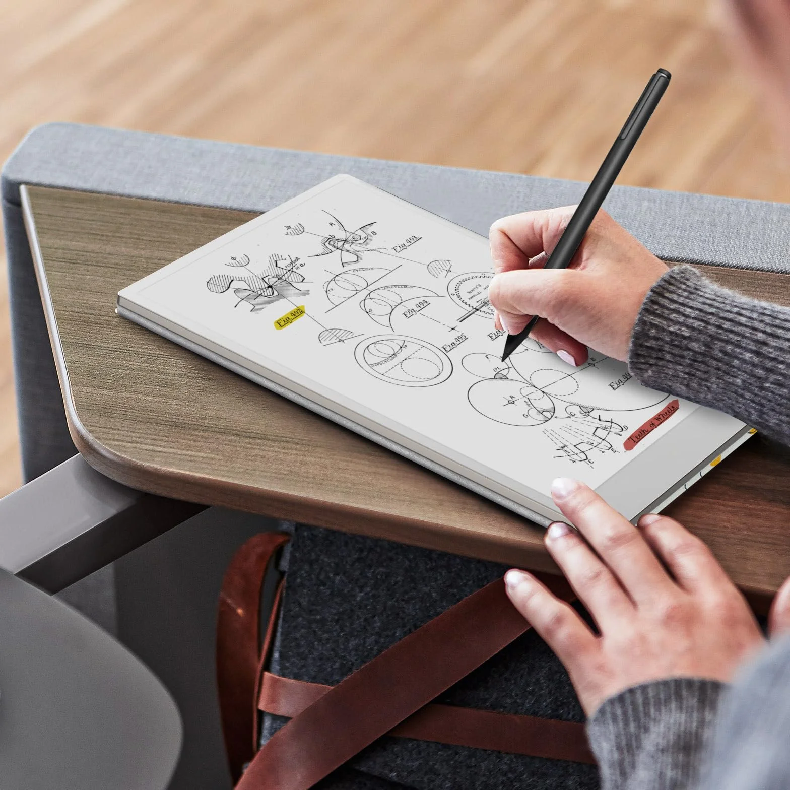 MoKo Case for Remarkable Paper Pro 2024 11.8" Lightweight Ultra-Thin Magnetic Case with Pen Clasp Auto Sleep/Wake Flowers