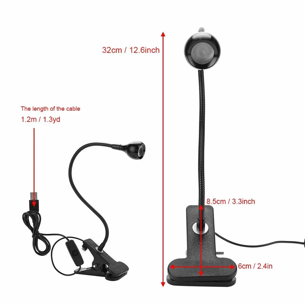 Tosuny Lampa utwardzająca UV 3 W USB LED z klejem, fioletowe światło, klips, łabędzia szyja, przełącznik do naprawy płytek