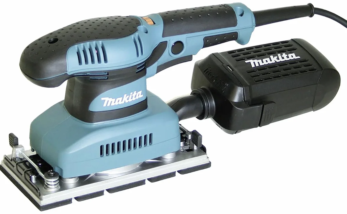 Makita BO3711J szlifierka oscylacyjna 190 W w MAKPAC czarny, niebieski