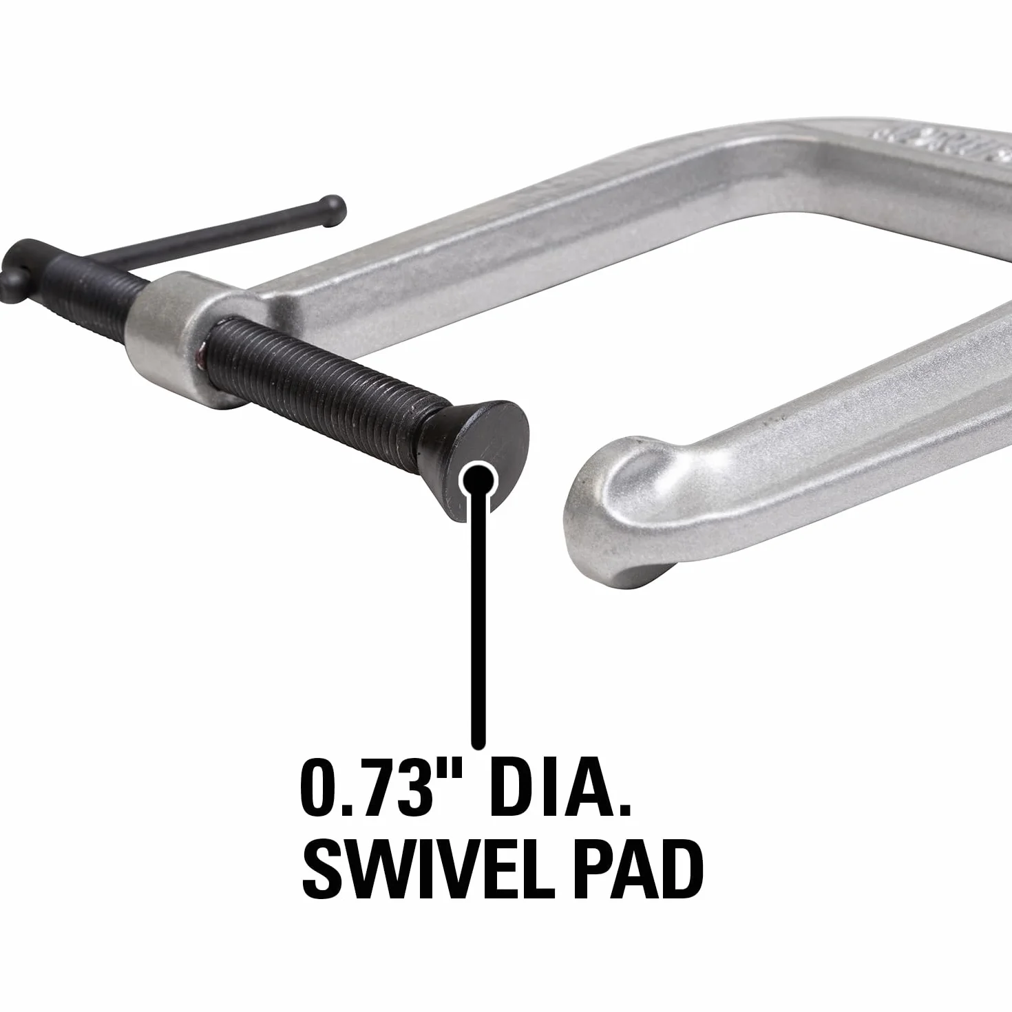 Wilton 42530 253, zacisk typu C z głębokim zasięgiem, 0-calowe otwarcie szczęk, głębokość gardła 4-1/2"