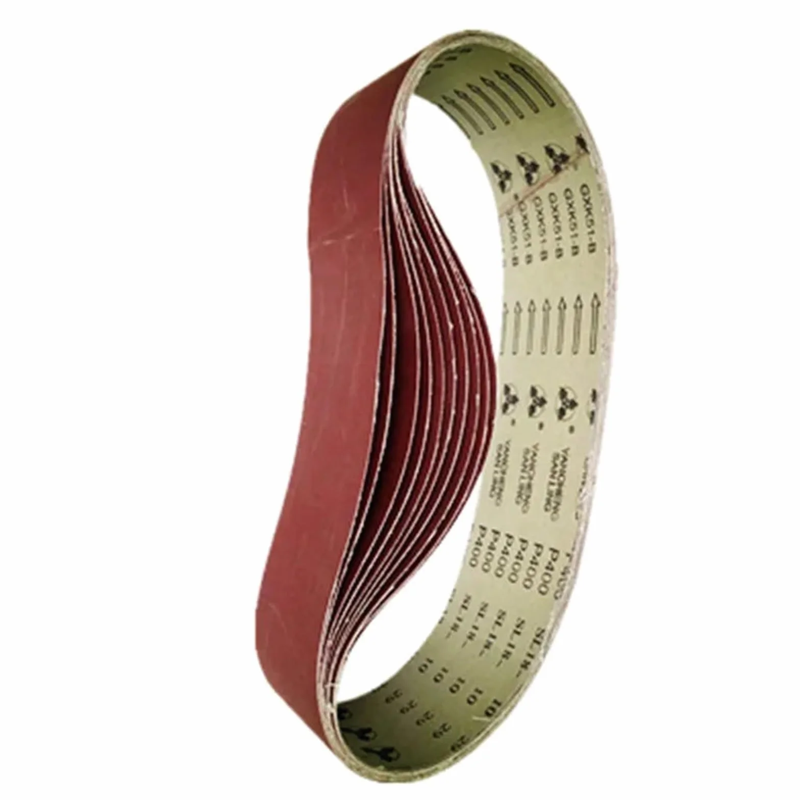 Pasy szlifierskie, Zestaw taśm szlifierskich 10 sztuk 50x1000mm 40-1000 do szlifierki taśmowej(10pcs 180 Grit)
