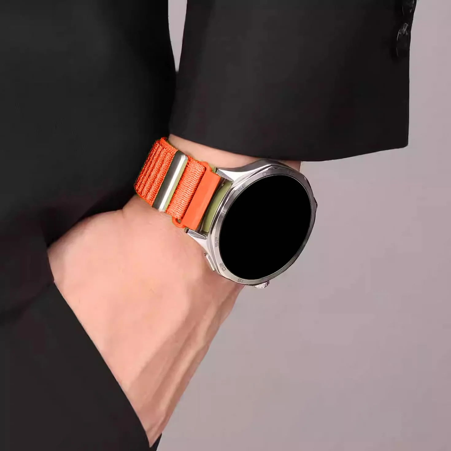 Sundara 18mm 19mm 20mm 22mm Nylonowy Tkany Pasek Zegarka Kompatybilny Zegarkami Garmin/ID205L/Galaxy/Huawei/Amazfit Uniwersalny Pasek Zegarka