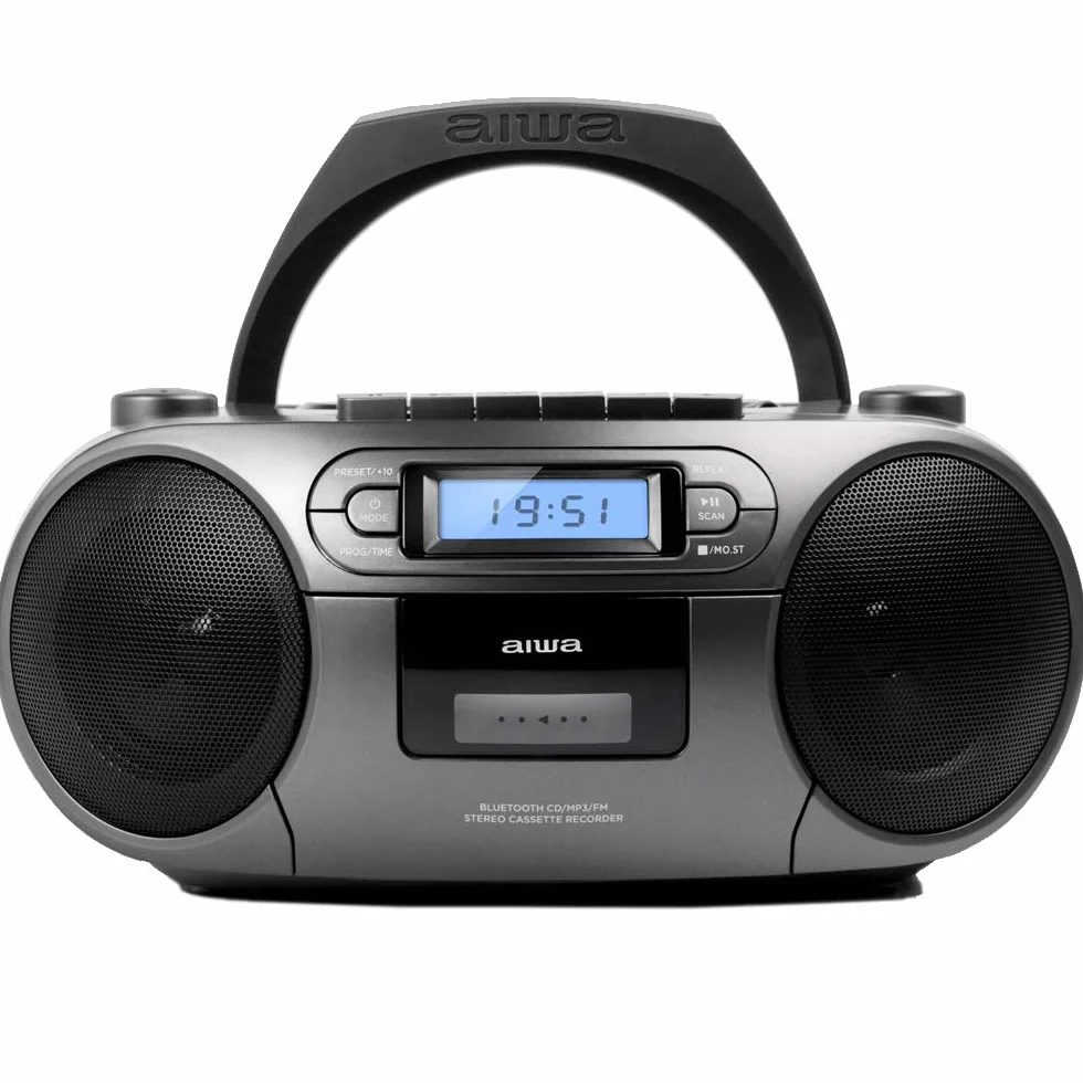 BOOMBOX RADIOODTWARZACZ KASETOWY, CD, USB, BLUETOOTH - AIWA BBTC-550MG