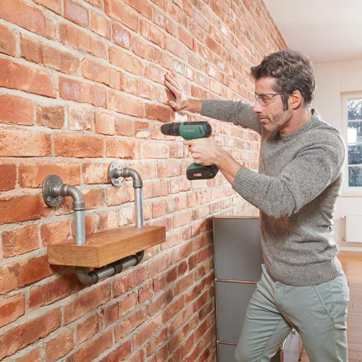 Bosch Akumulatorowa wiertarka Combi UniversalImpact 18 (bez baterii, system 18 V, w opakowaniu kartonowym)