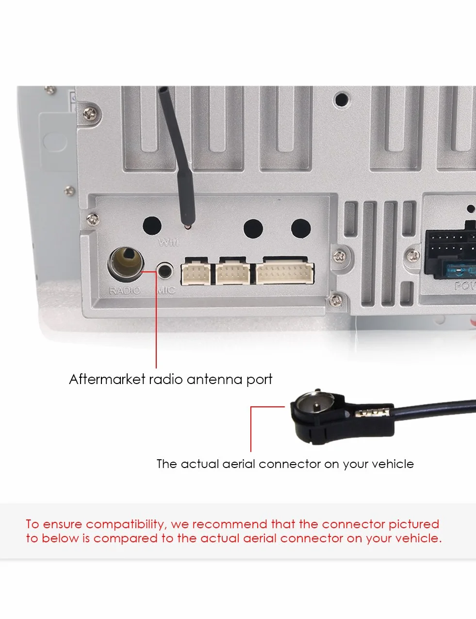 erisin ISO żeński na DIN męski adapter konwertera anteny radiowej ES041