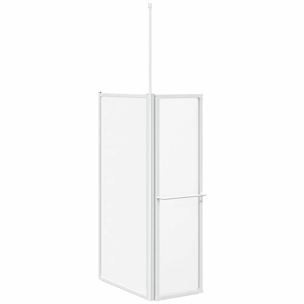 Kabina prysznicowa wanna matowa, aluminiowa 120 x 69 x 137 cm, 4 składane panele, ochrona przed pryskaniem z uszczelką i zawiasami, pasuje do łazienki i wnętrz
