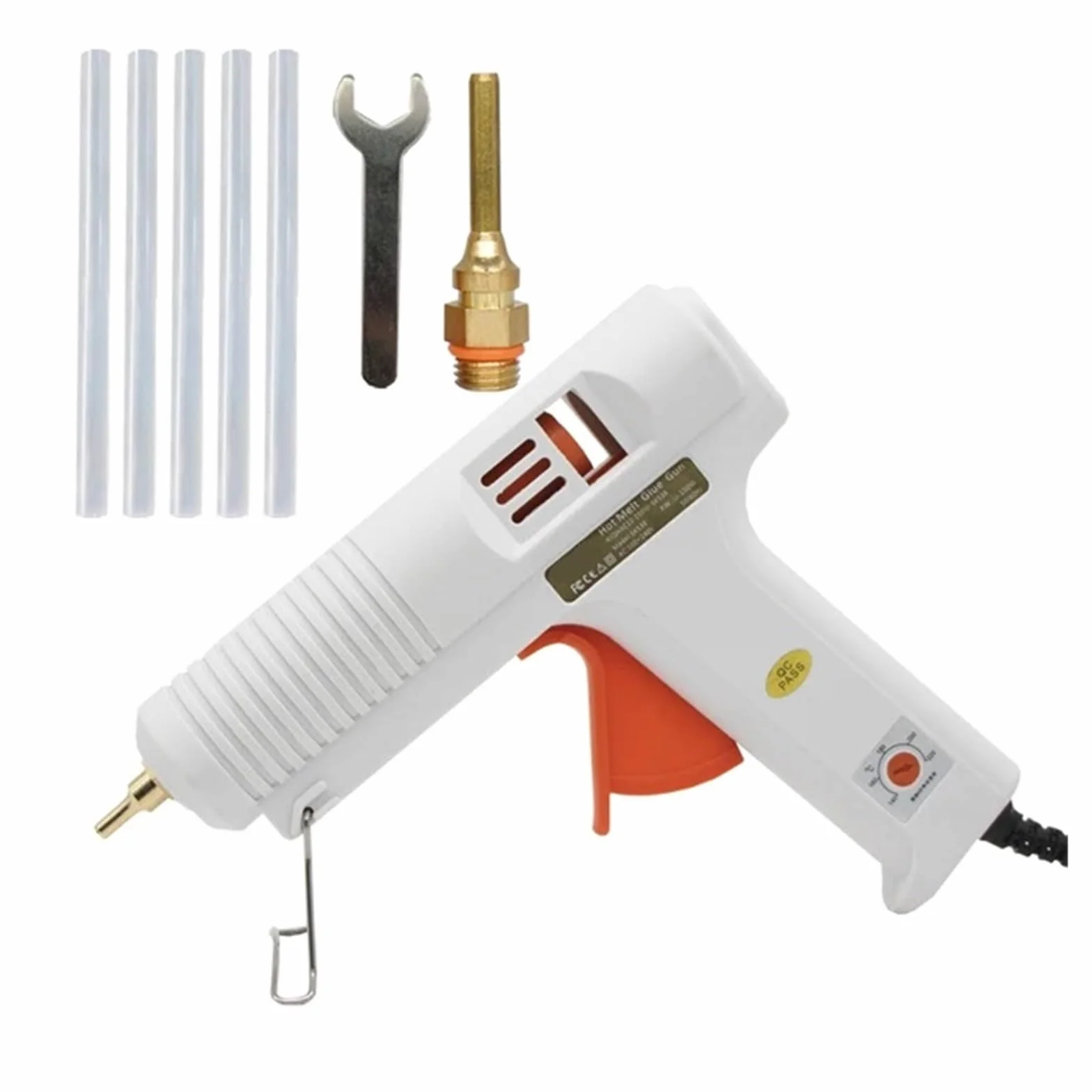 150W pistolet do klejenia na gorąco 1 mm średnica długa dysza 1,3 mm małe otwarcie 1,3 mm narzędzia do naprawy rękodzieła DIY pistolet do klejenia