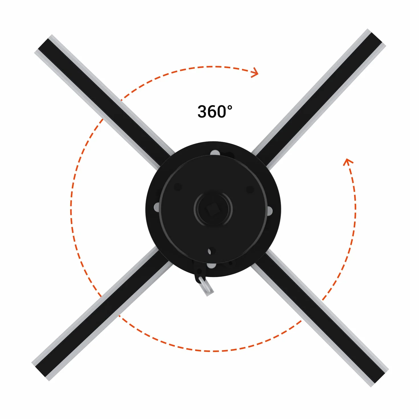 celexon Uniwersalny uchwyt sufitowy do projektora PS Ultraflat ultrapłaski 20 kg czarny 62 mm 360°