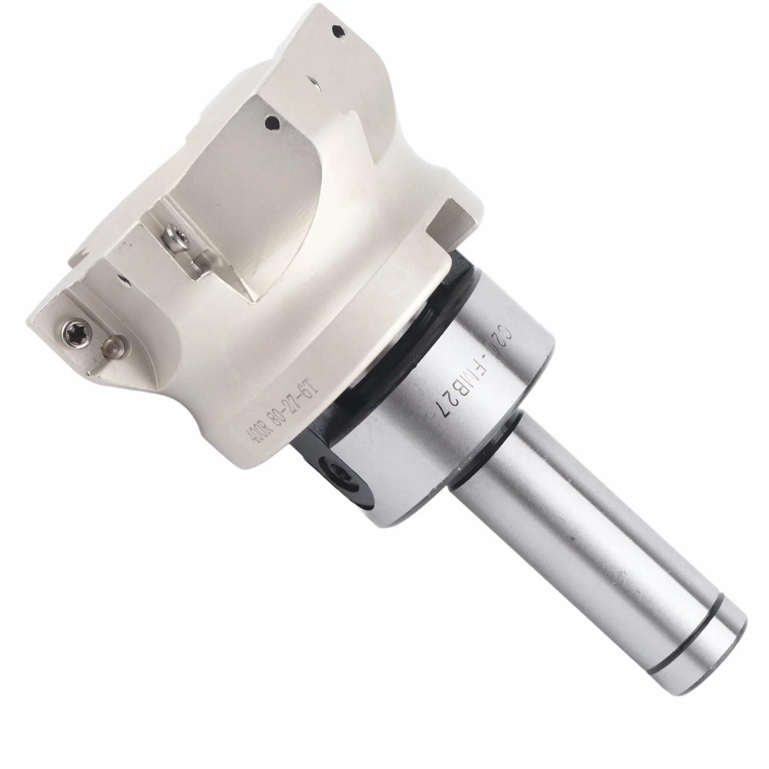 Generic C20 FMB27 Uchwyt Tulei Zaciskowej Frez 6 Rowków APMT1604 Płytki do Precyzyjnej Obróbki CNC (Głowica tnąca C20-FMB27+80+ziarna noża 1604APMT)