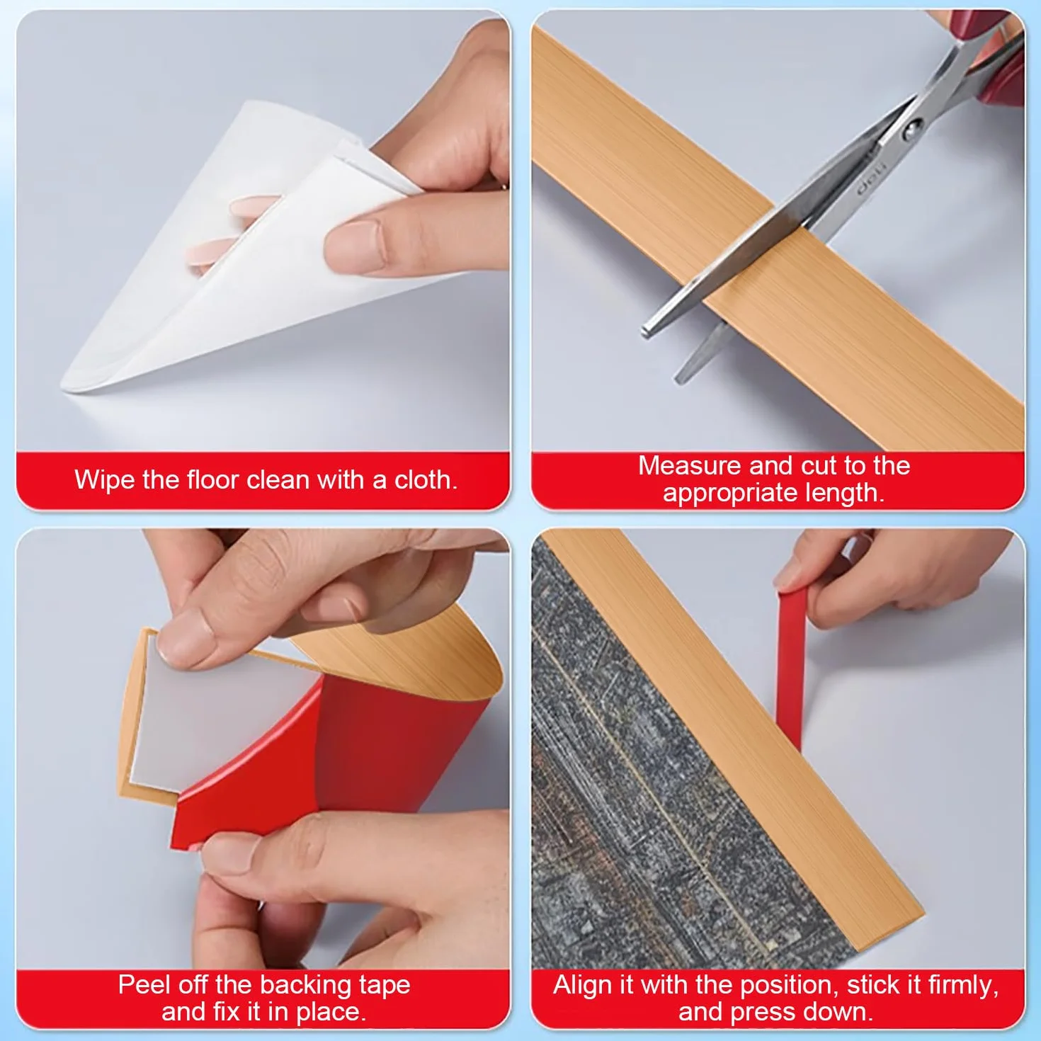 Listwa progowa do podłóg laminowanych, 5 cm listwa progowa z PVC, listwa progowa do drzwi do łączenia szczelin podłogowych (Dąb beżowy, 1.2 m)