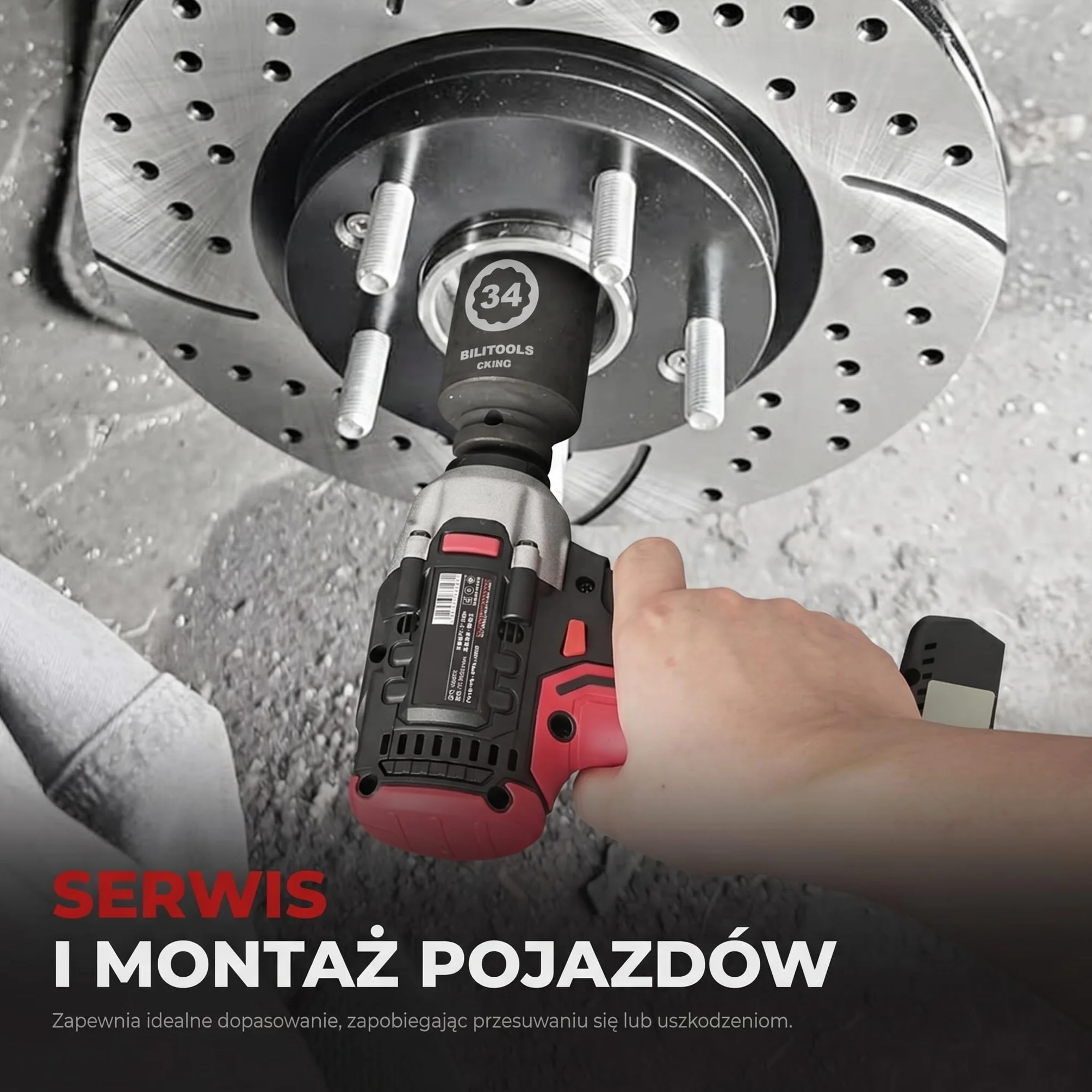 BILITOOLS Zestaw nasadek udarowych wrzeciona 1/2" | 12-punktowy | CR-MO | 14-17 - 19-30 - 32-34 - 35-36 mm