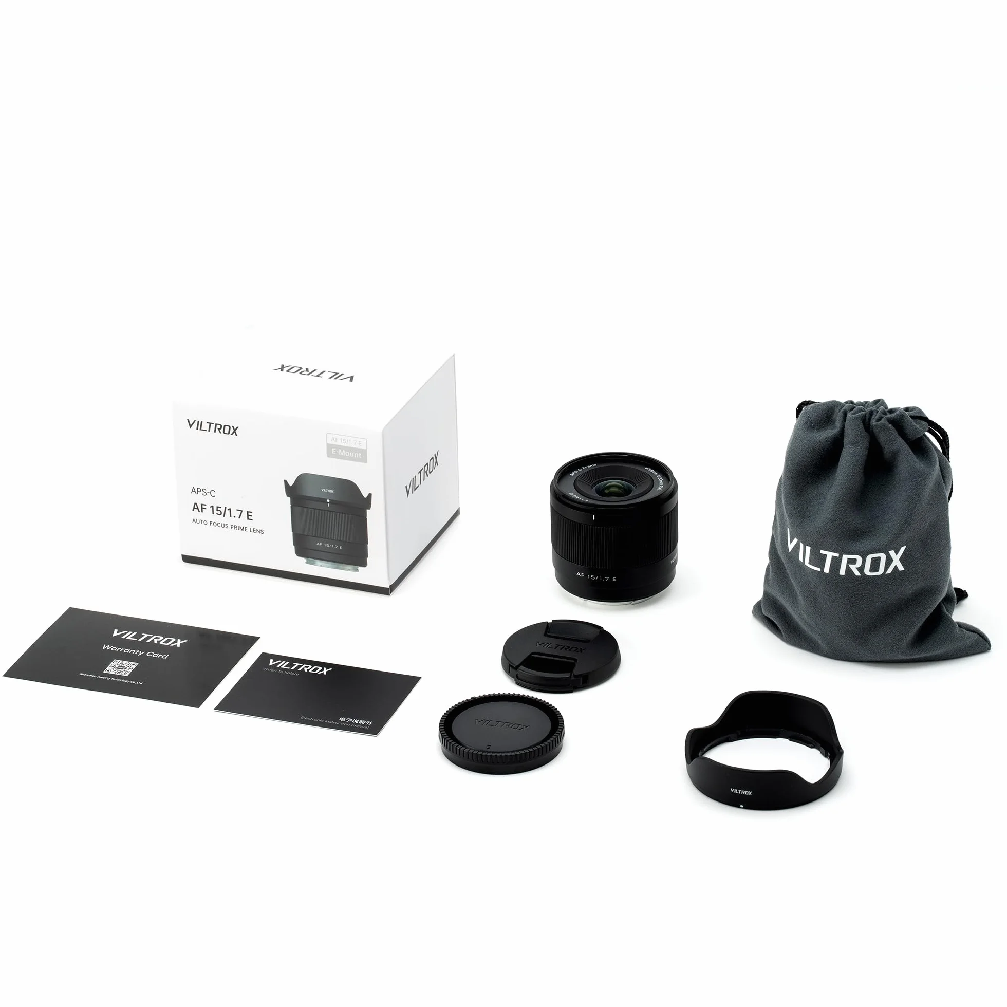 VILTROX Obiektyw z mocowaniem E 15 mm F1.7 do Sony, APS-C ultraszerokokątny obiektyw autofokusa do aparatów Sony E-Mount a7 a7II a7IV a7R a7RII a7RIII a7RIV a7RV a7S a7SII a7SIII a1 ZV-E1