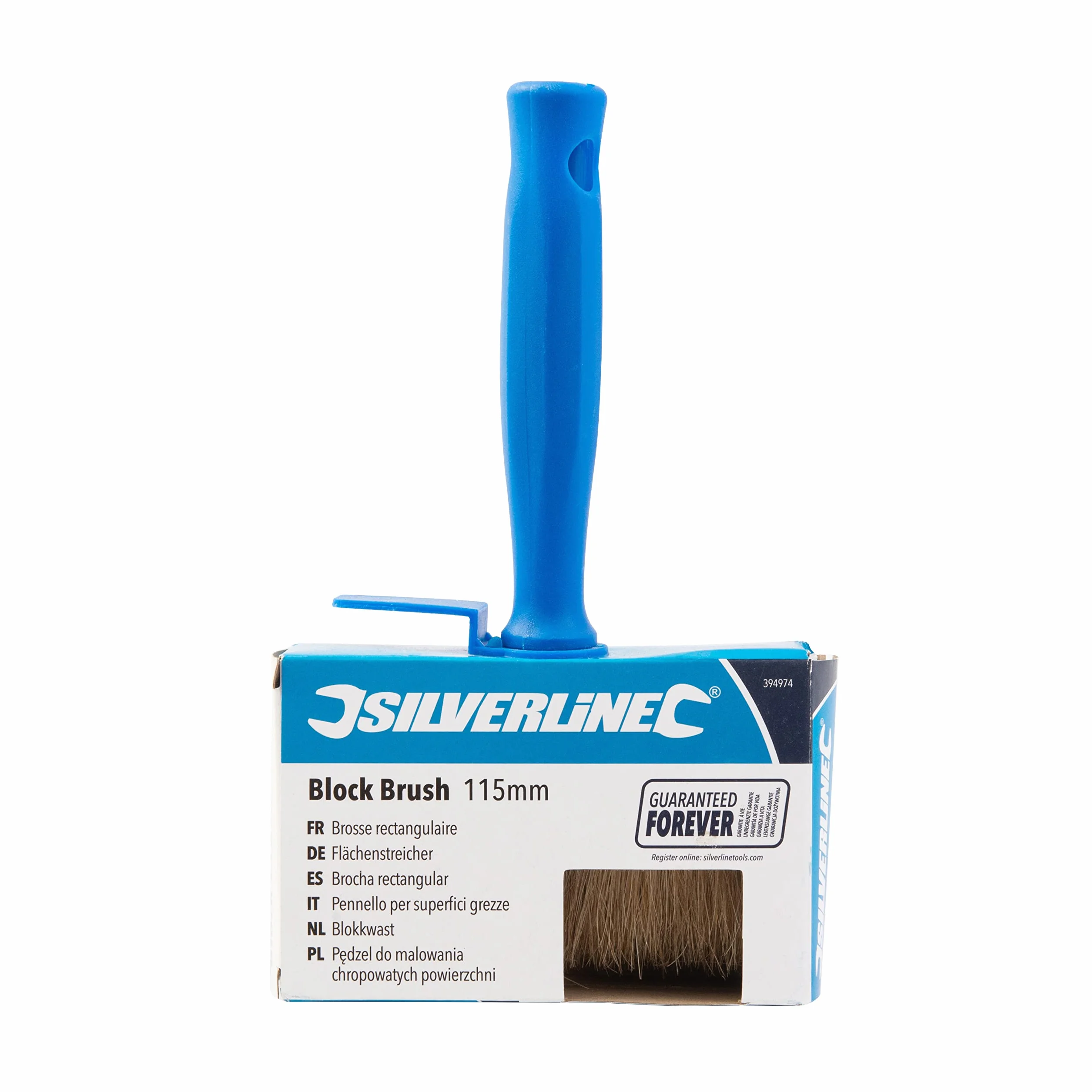 Silverline 394974 Pędzel do Dużych Powierzchni, Niebieski, 115 mm