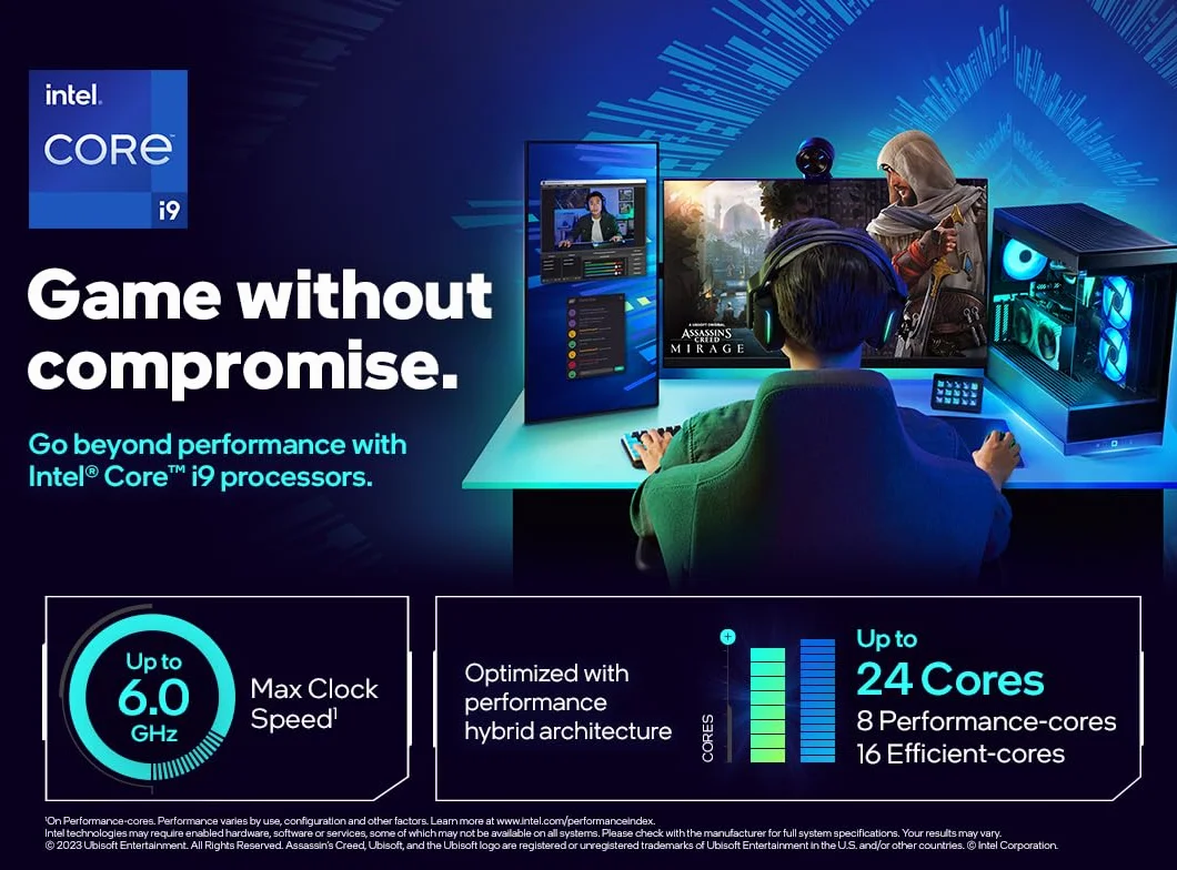 Intel Core i9-14900KF procesor gamingowy 24 rdzenie odblokowany