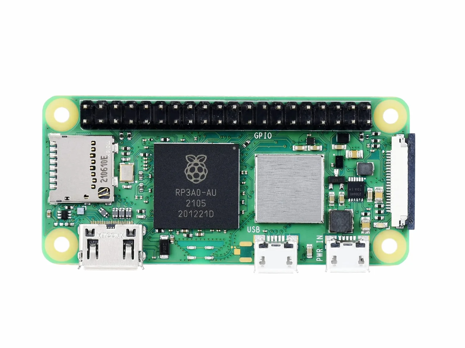 Waveshare Retrofited Raspberry Pi Zero 2 W, 5 Times Faster 1GHz Quad-Core Arm Cortex-A53 CPU with WiFi Bluetooth 4.2 BLE with Pre-Solder Black Pinheader