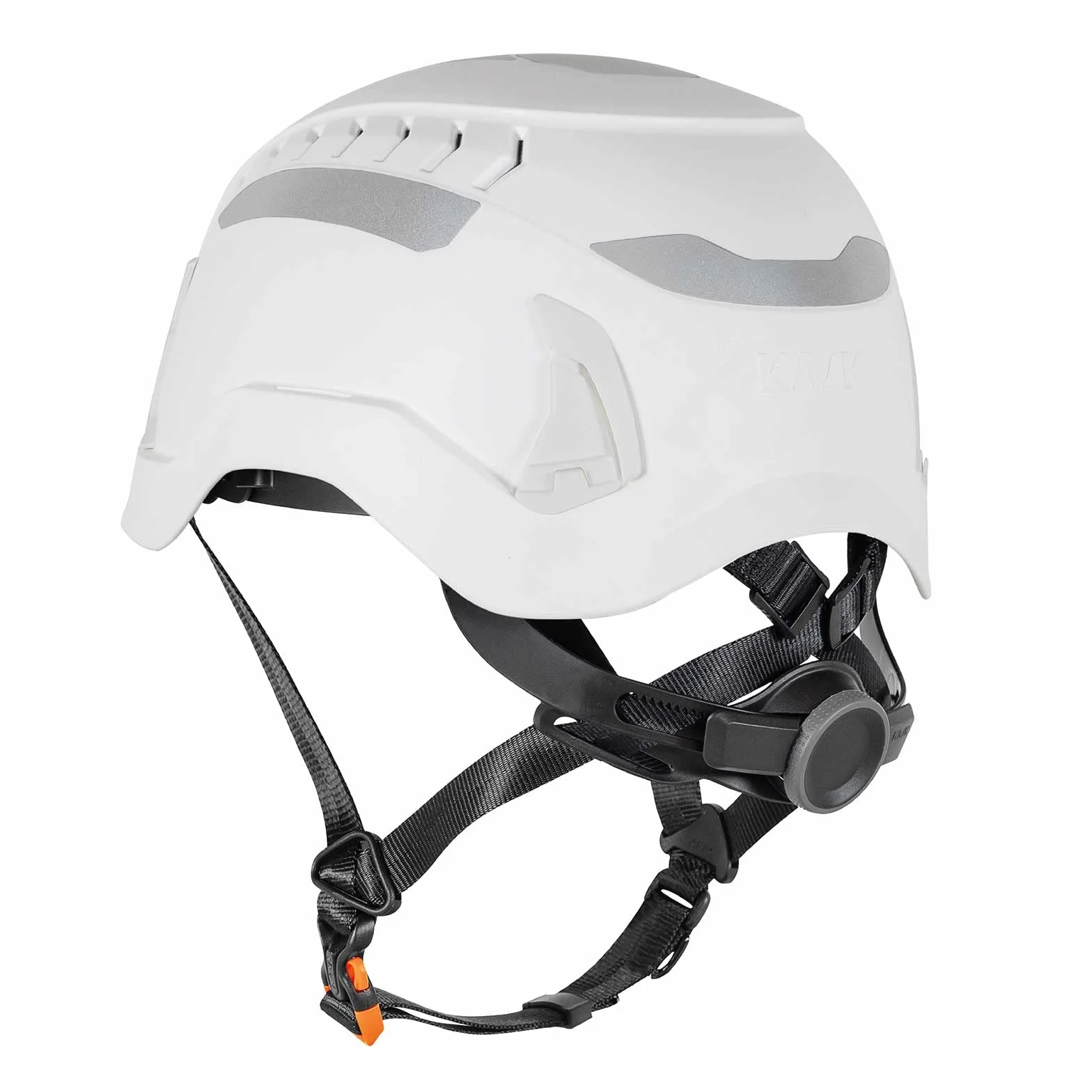 KASK Kask ochronny Primero Air Hi-Viz, kask budowlany, kask roboczy, pokrętło, 14 kanałów wentylacyjnych, odblaskowy, zgodny z EN397 i EN50365