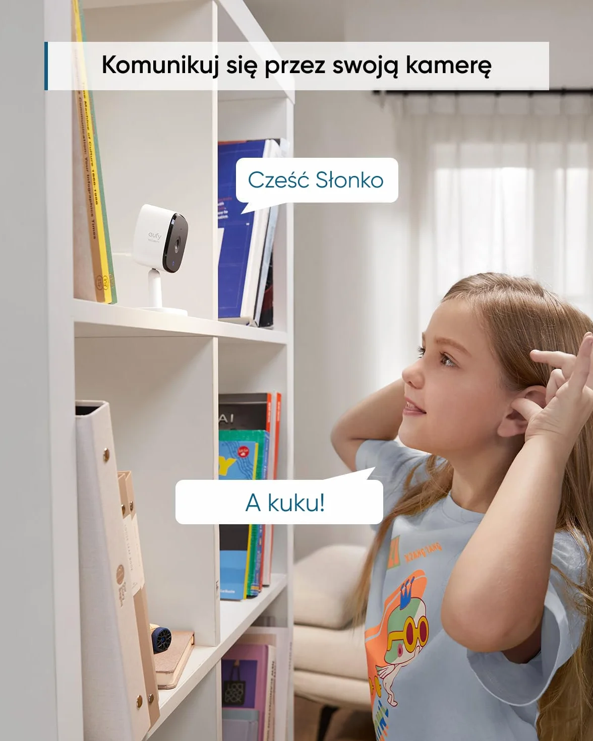 eufy Security Solo IndoorCam C24, Wewnętrzna kamera dozorowa 2K, WLAN, wykrywanie osób, kamera IP, asystent głosowy, czujnik ruchu, noktowizja, brak kompatybilności z HomeBase