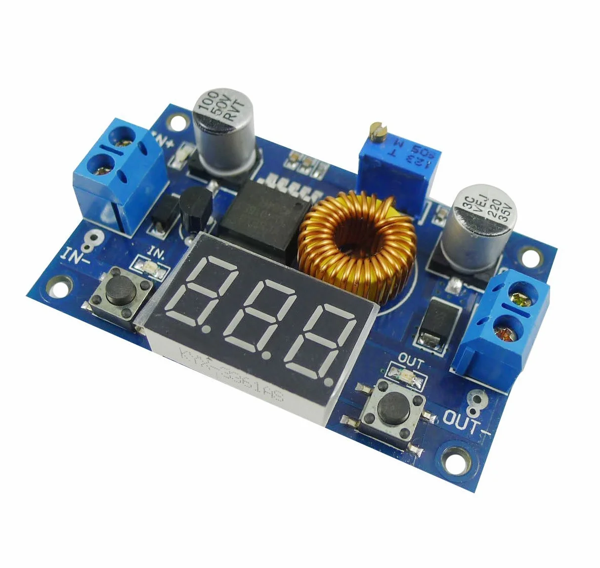 DollaTek Mały konwerter napięcia prądu stałego regulator 4-38V do 1,25-36V 5V/12V stabilizator napięcia wyjściowego