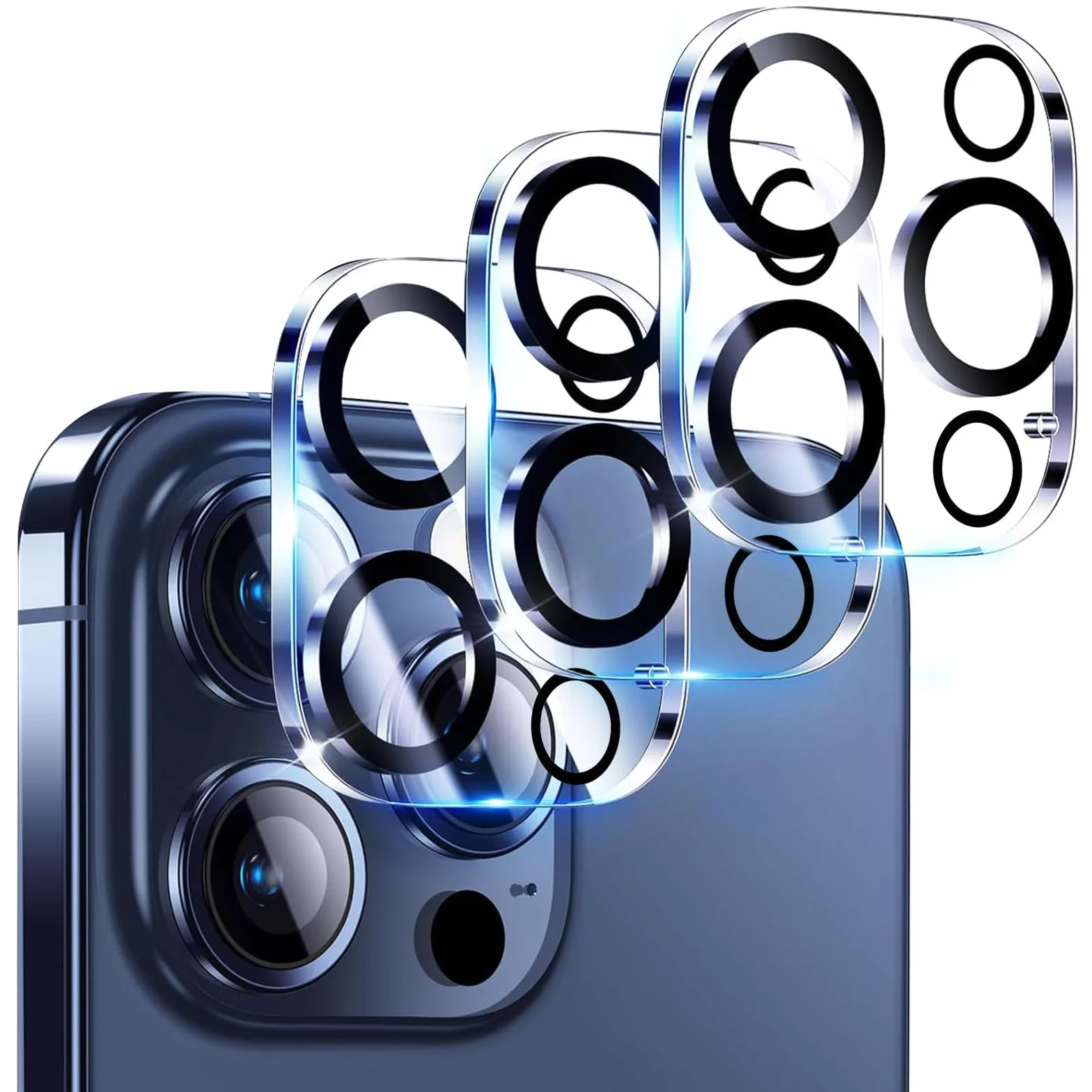 Szkło ochronne do aparatu iPhone 15 Pro / iPhone 15 Pro Max, 9H twardość, HD przezroczyste