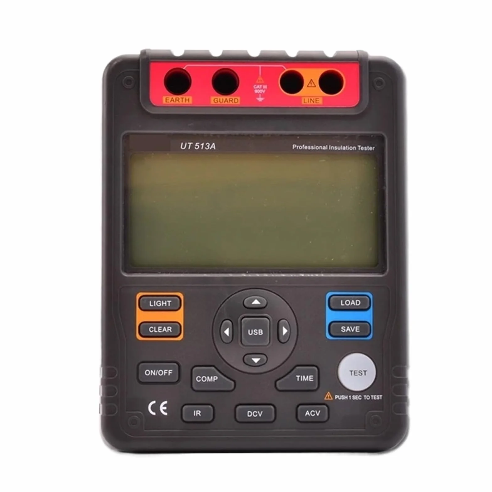 Tester Wielofunkcyjny, Tester rezystancji izolacji 513A, 5000V, przechowywanie danych, analogowy wykres słupkowy, DAR, transfer przez USB, podświetlenie LCD