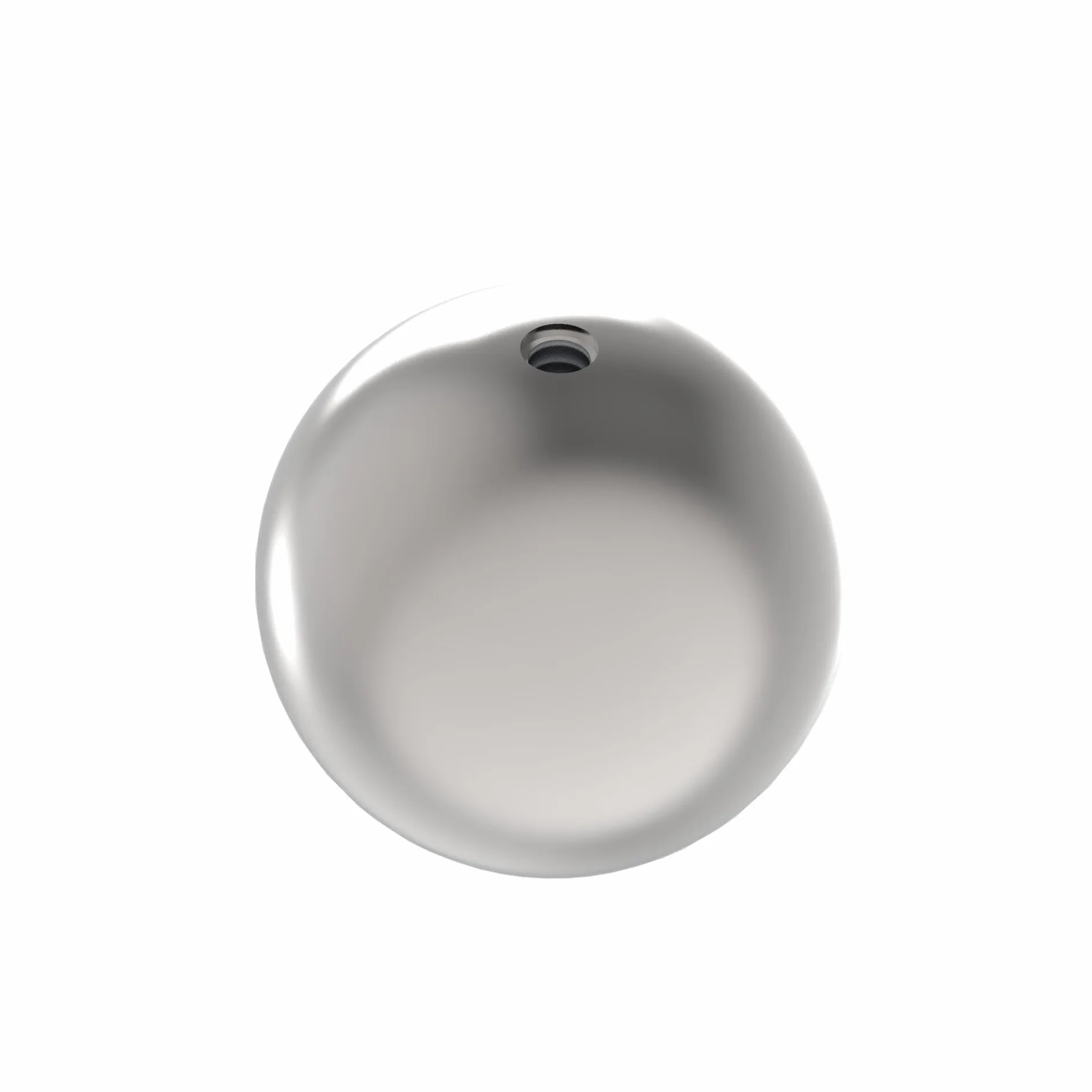 Sellon24® Kula wydrążona ze stali nierdzewnej, Ø 50 mm, w zestawie z gwintem M8, kula zakończeniowa, kulka ozdobna, guzik, kula ze stali nierdzewnej, pręt jako elementy dekoracyjne do balustrady