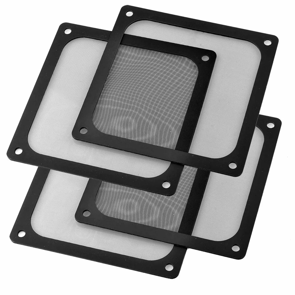 Osłona wentylatora 140x140 mm czarna z filtrem przeciwpyłowym magnetyczna