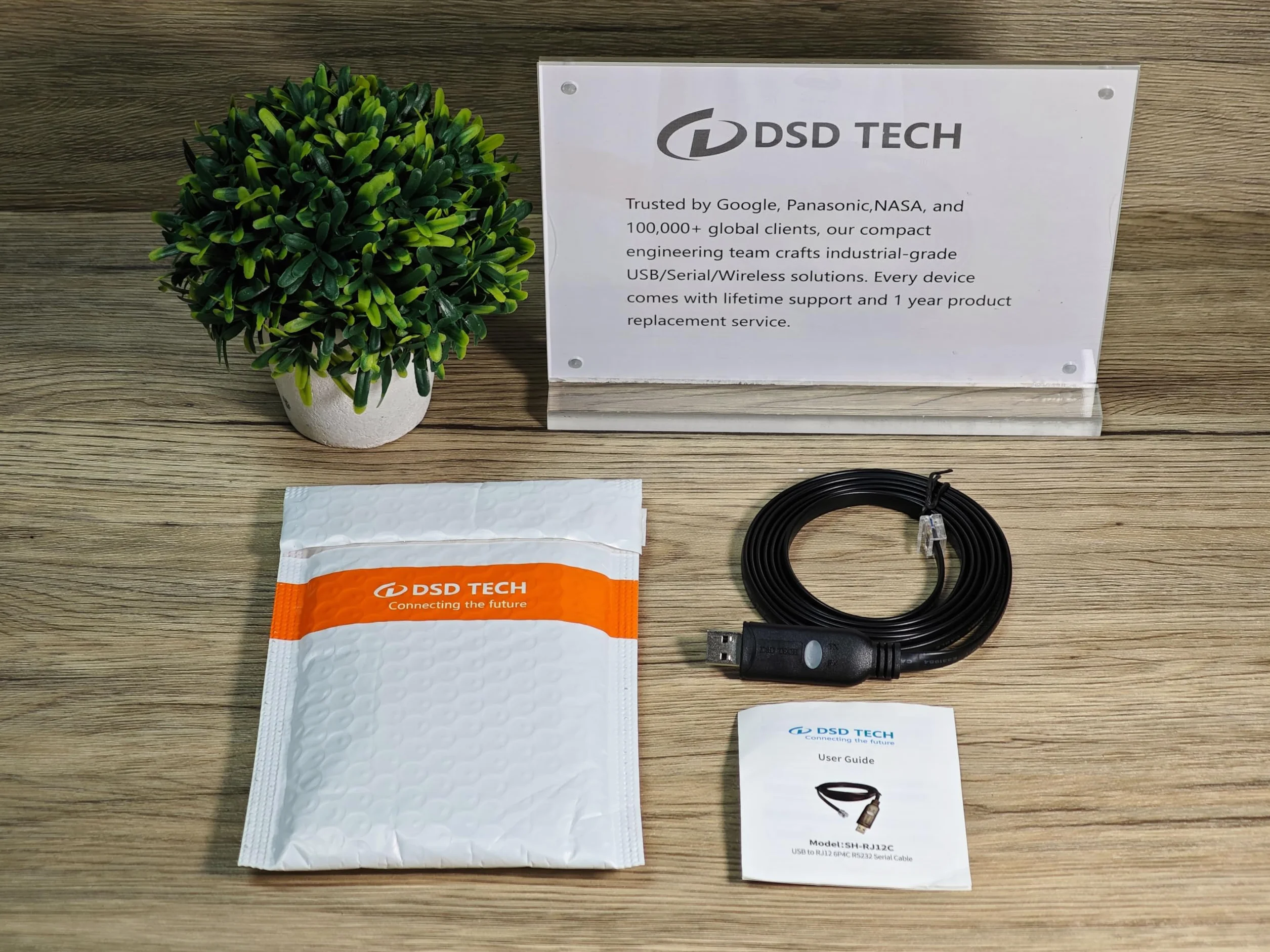 DSD TECH SH-RJ12C Kabel szeregowy USB-RJ12 6P4C RS232 do APC PDU ATS(5.9FT/1.8M)