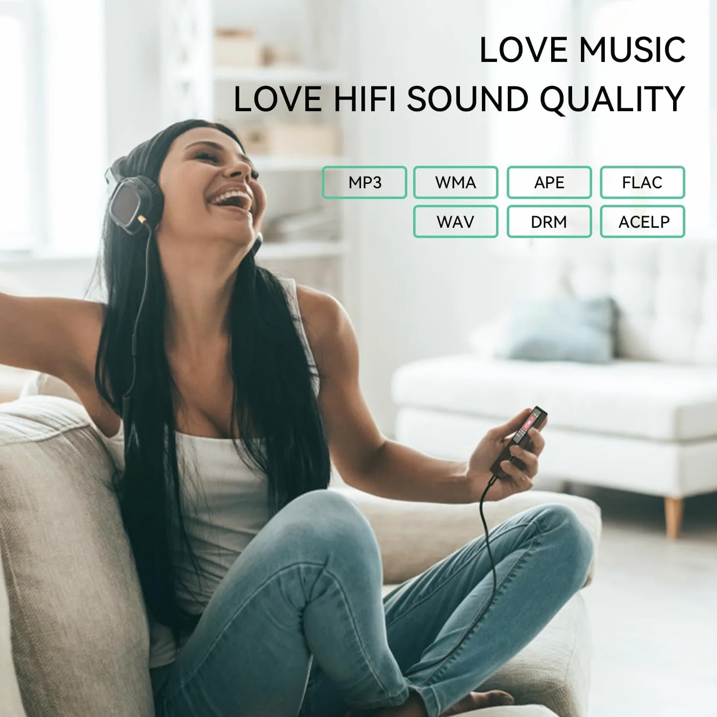 AGPTEK Odtwarzacz MP3 32 GB Bluetooth 5.0, 1,8" 70 godzin odtwarzania cyfrowy dziecięcy odtwarzacz MP3 z radiem FM, do 128G (bez słuchawek) czarny