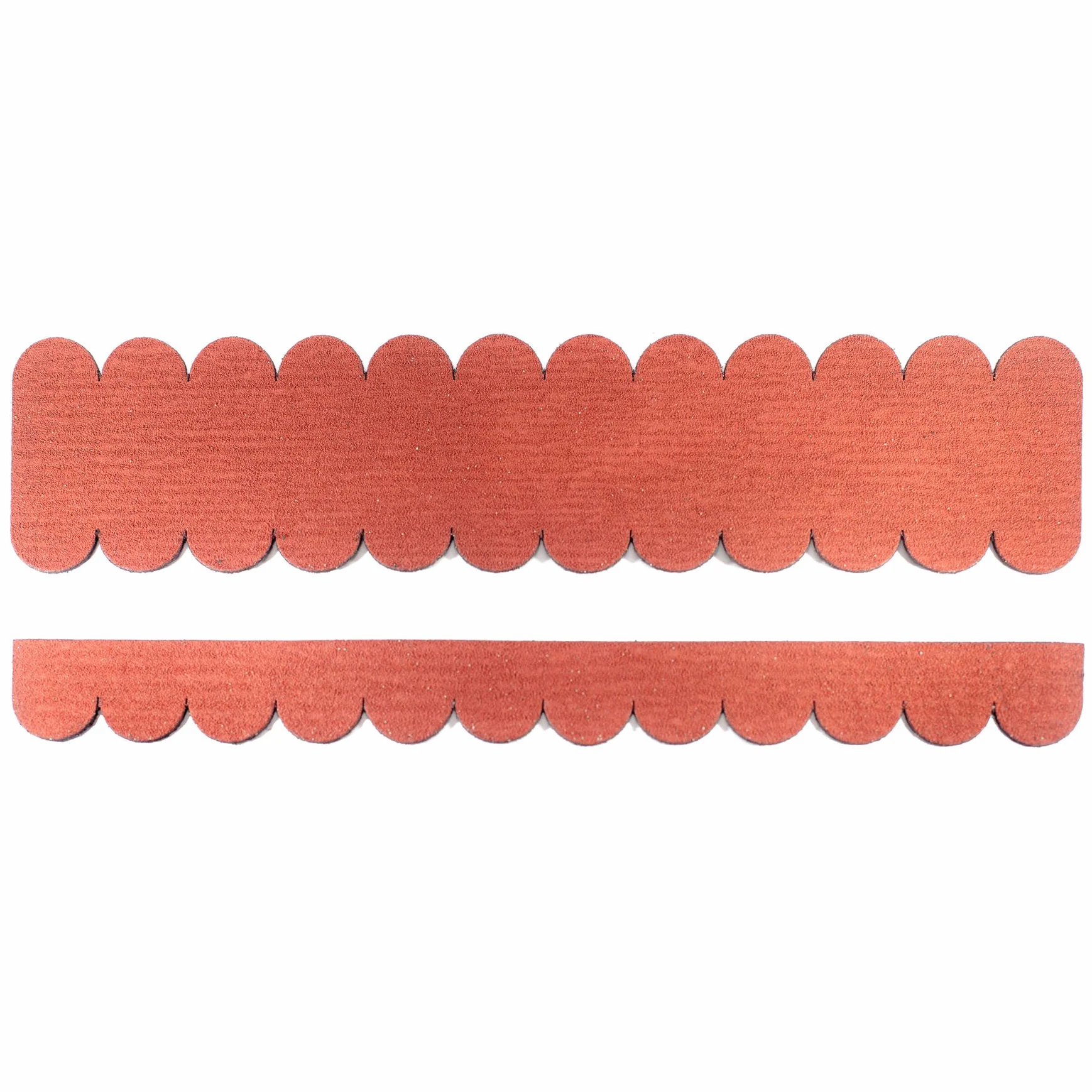 Mini gonty dachowe okrągłe (41 mm) - 3 zestawy - czerwone manufaktura Martinshof mini gonty dachowe, paski gontu, ogon bobra wyprodukowane w warsztacie dla osób niepełnosprawnych