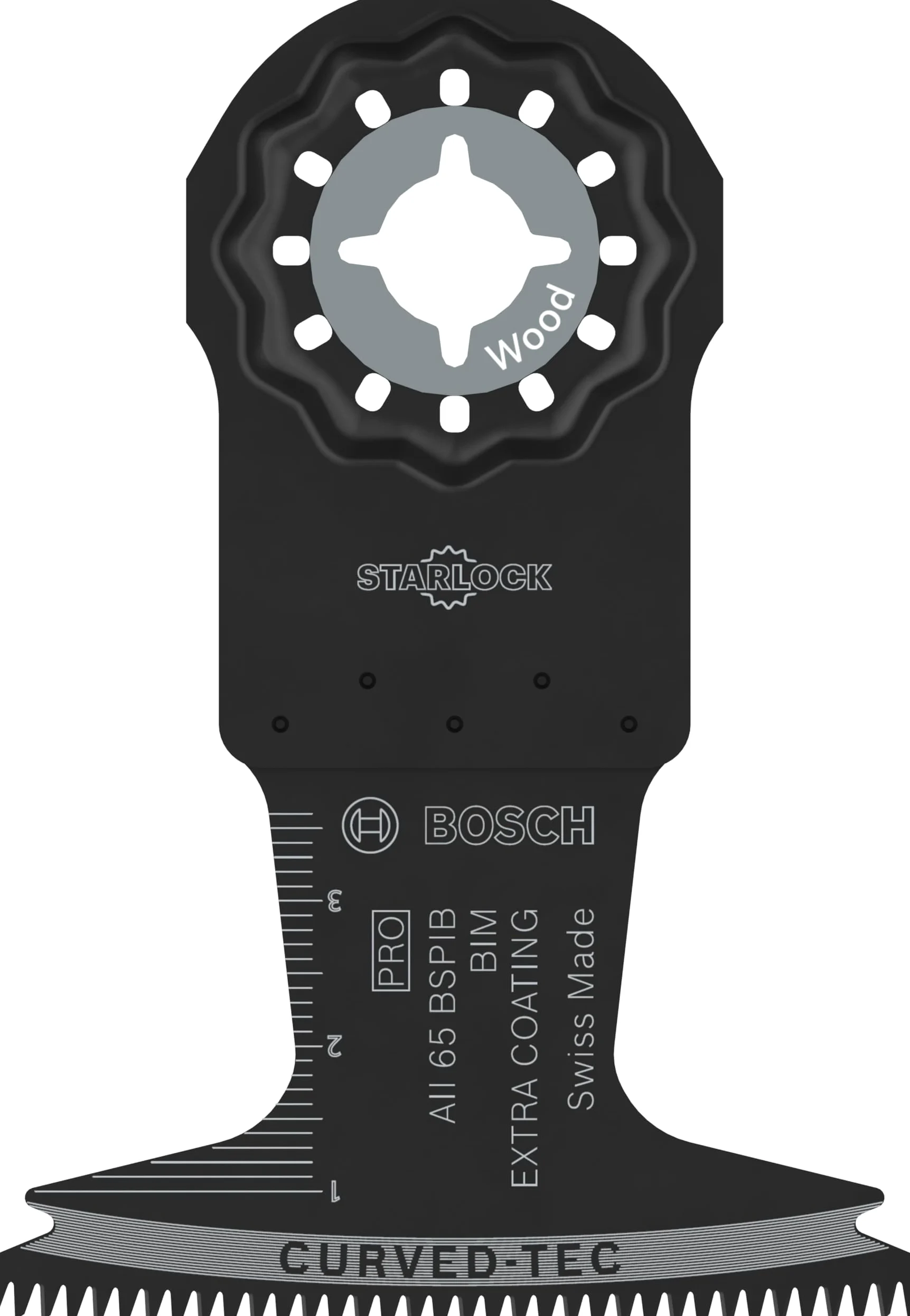 Bosch 10 arkuszy PRO Multi Material AII 65 BSPIB do narzędzi wielofunkcyjnych (do twardego drewna, płyt powlekanych tworzywem sztucznym, szerokość 65 mm, profesjonalne akcesoria, narzędzie