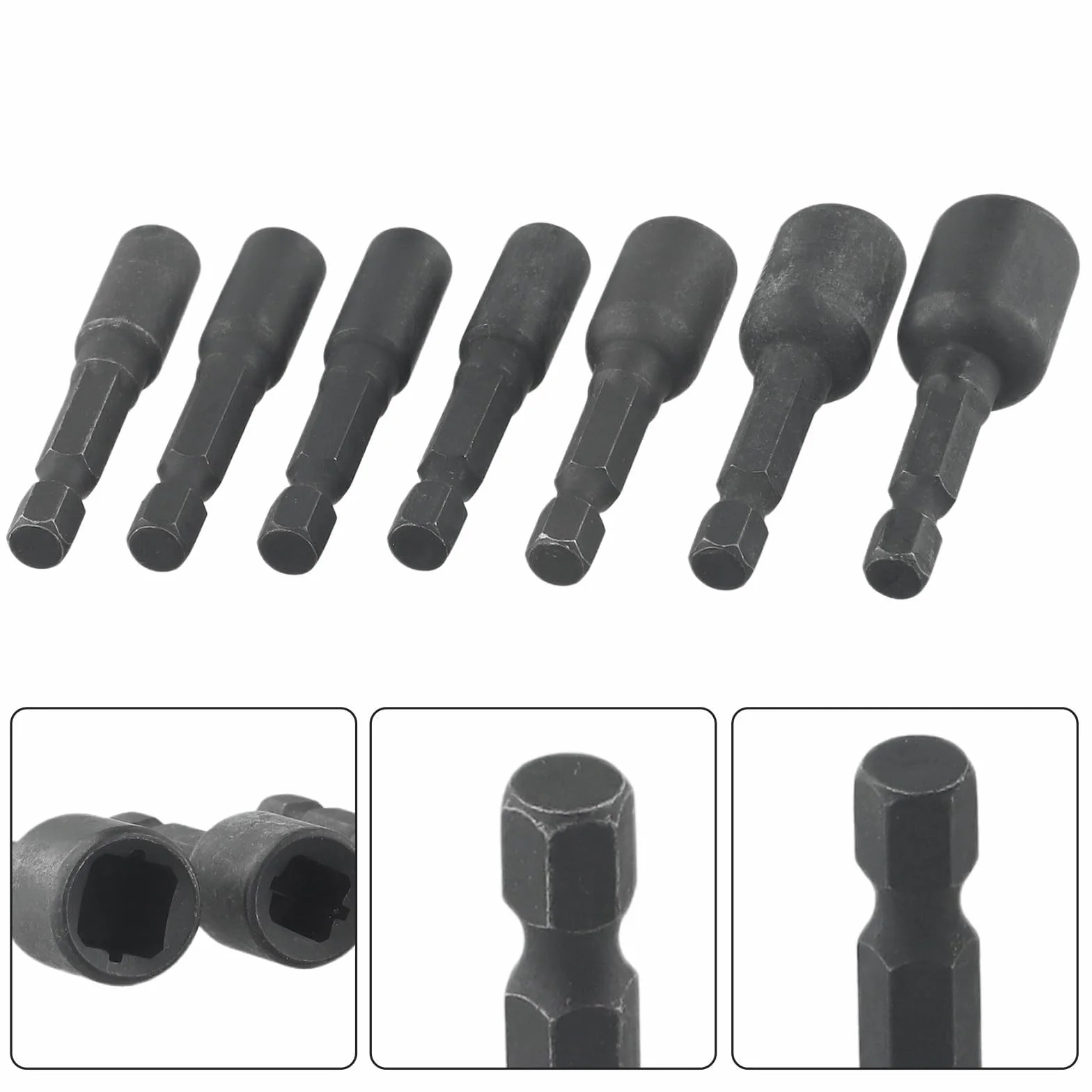 Eawfgtuw Adapter do gwintownika, zestaw przedłużek, trzpień sześciokątny 1/10.2 cm, stal stopowa, do produkcji form, napraw samochodów, konserwacji maszyn (M-4)