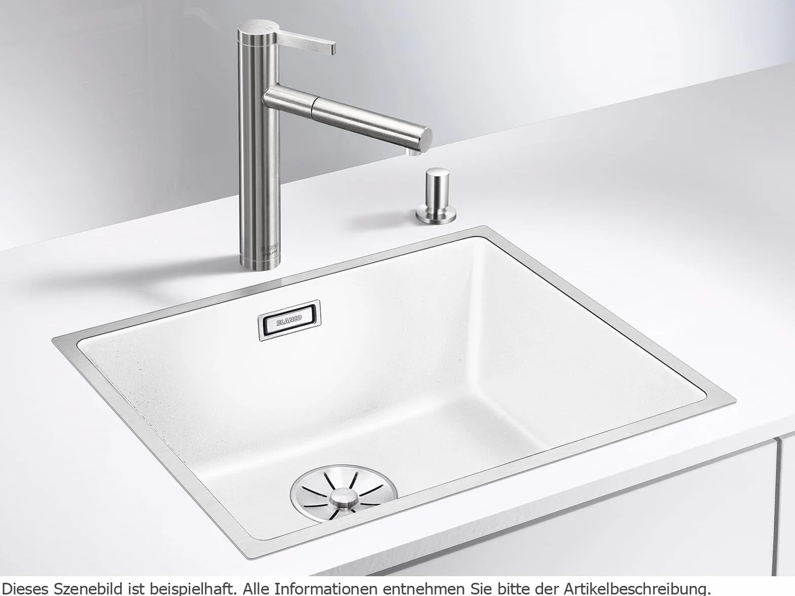 Blanco Subline 500-If Steelframe Zlew, Antracytowy, 500 mm