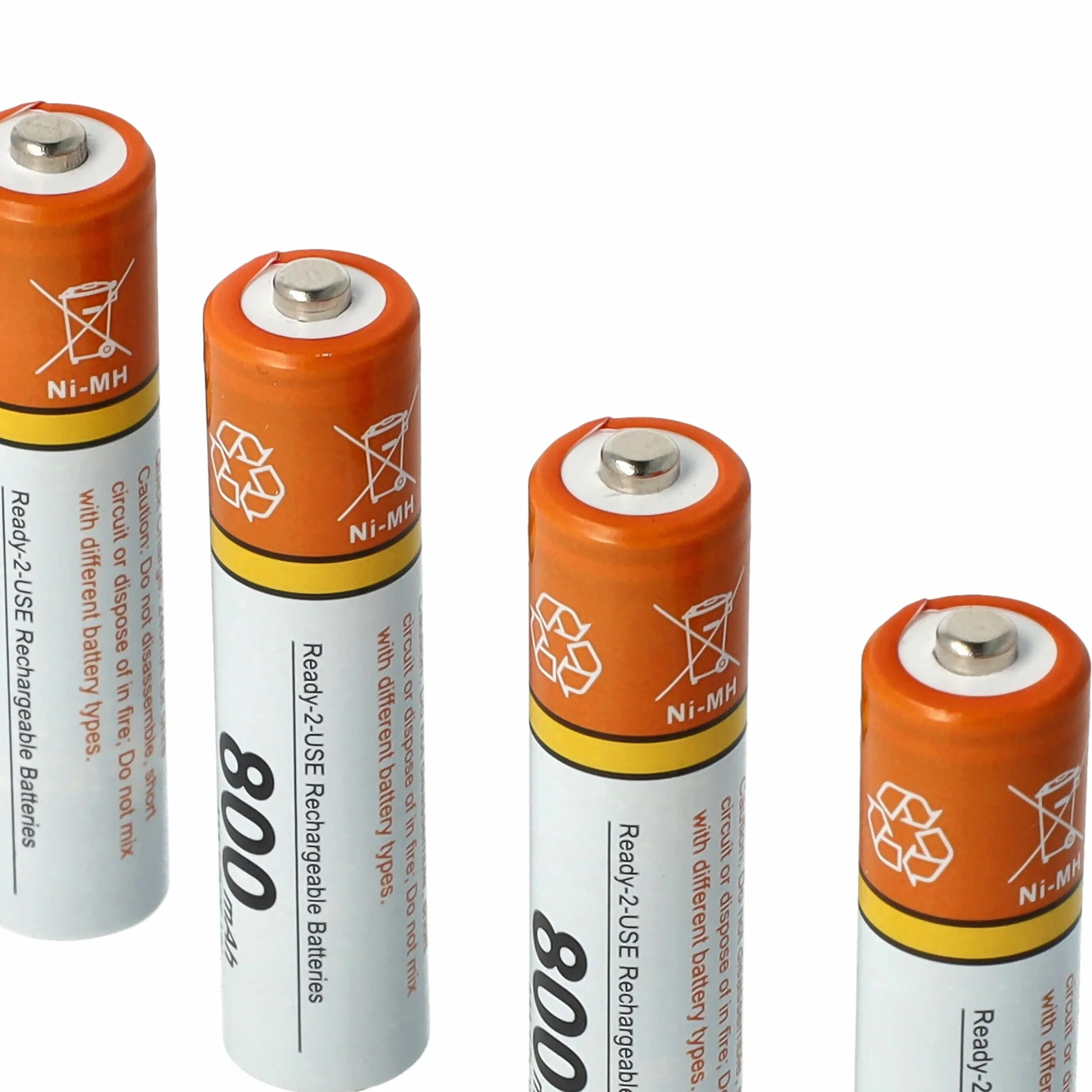 vhbw 4X Baterie AAA Micro kompatybilny z Yealink W52P bezprzewodowy telefon stacjonarny (800mAh, 1,2V, NiMH)