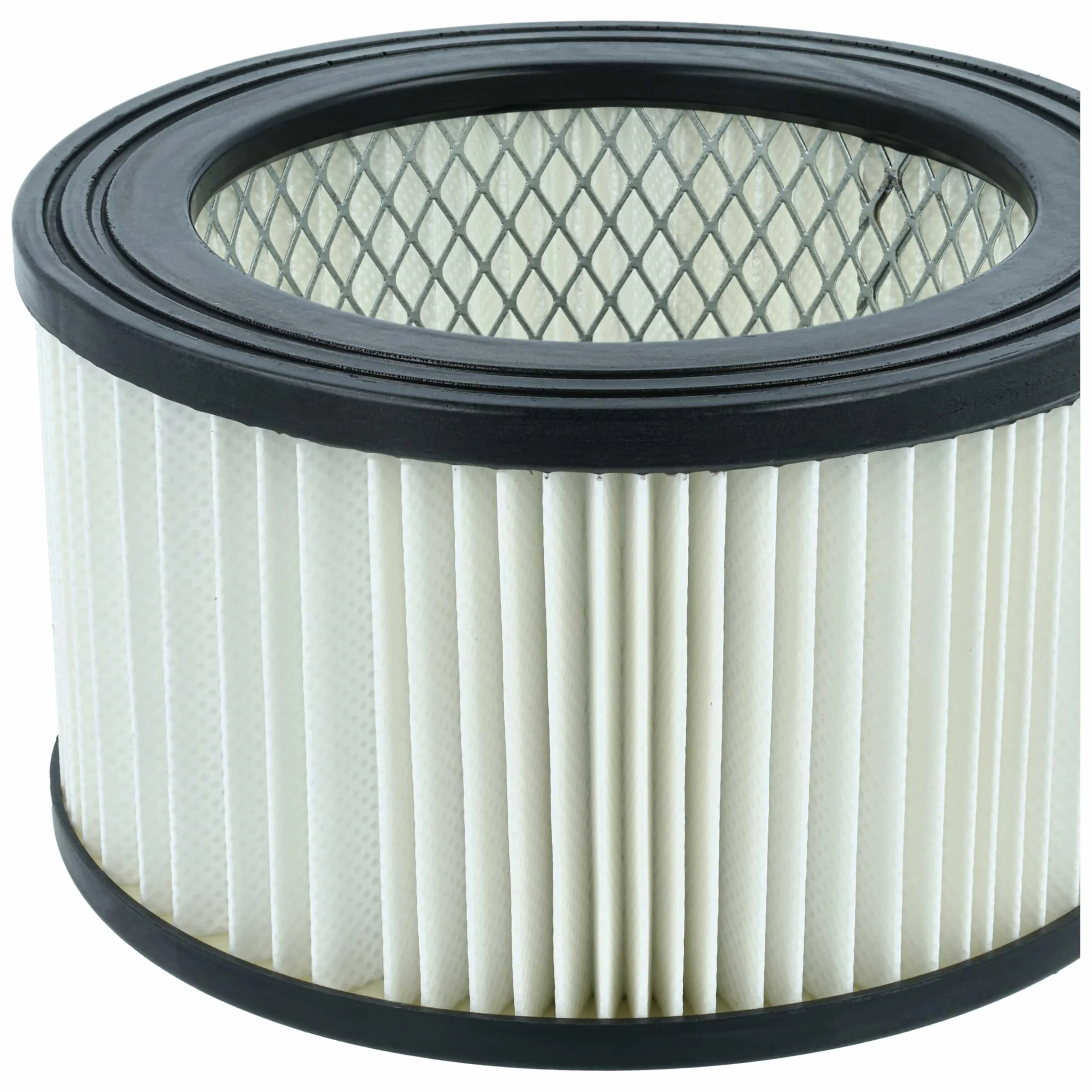 vhbw 6 x filtr harmonijkowy kompatybilny z VONROC VC505AC, VC507DC, VC808AA odkurzacz do popiołu – filtr nabojowy, czarny, biały, zmywalny